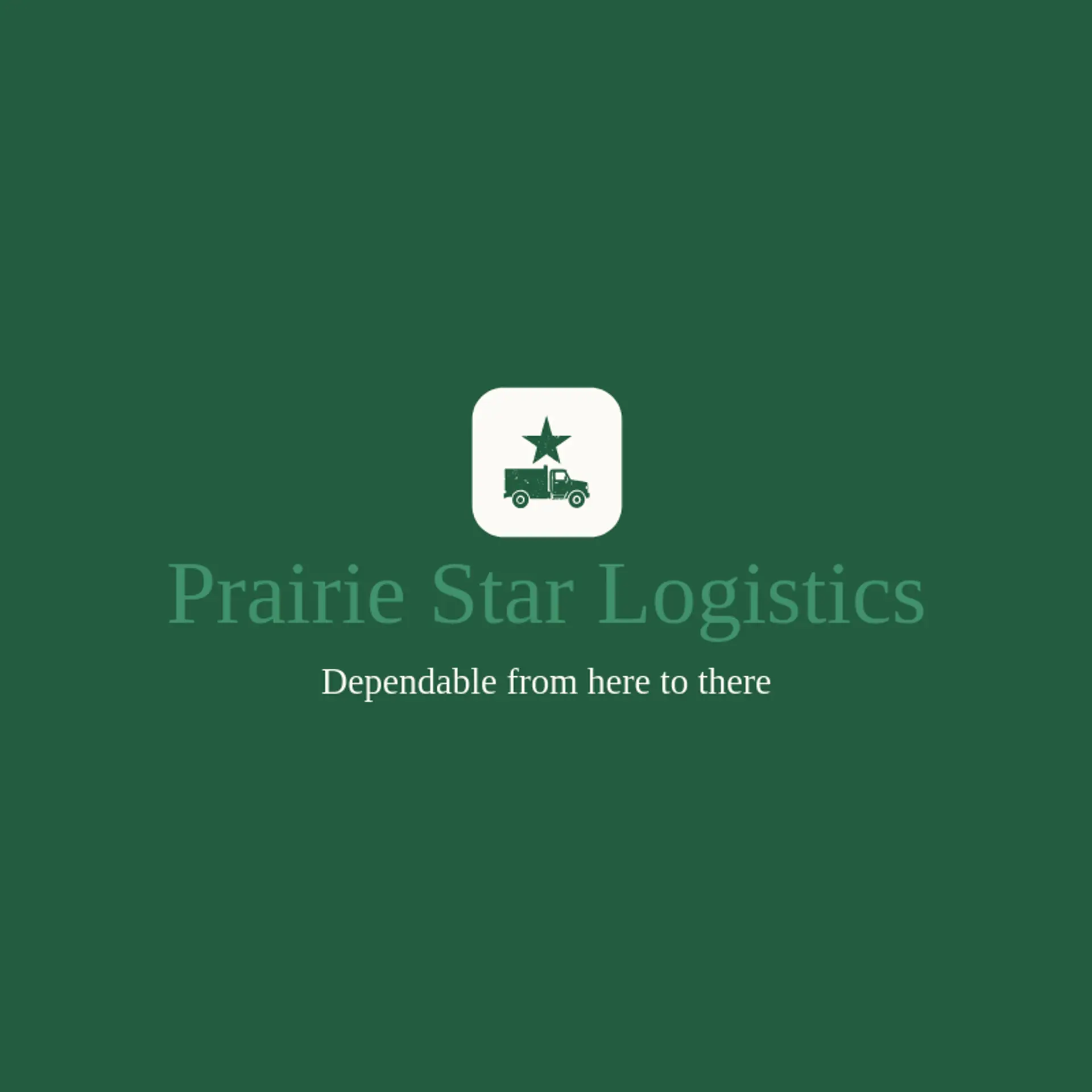 Prairie Star Logistics logo for fleet