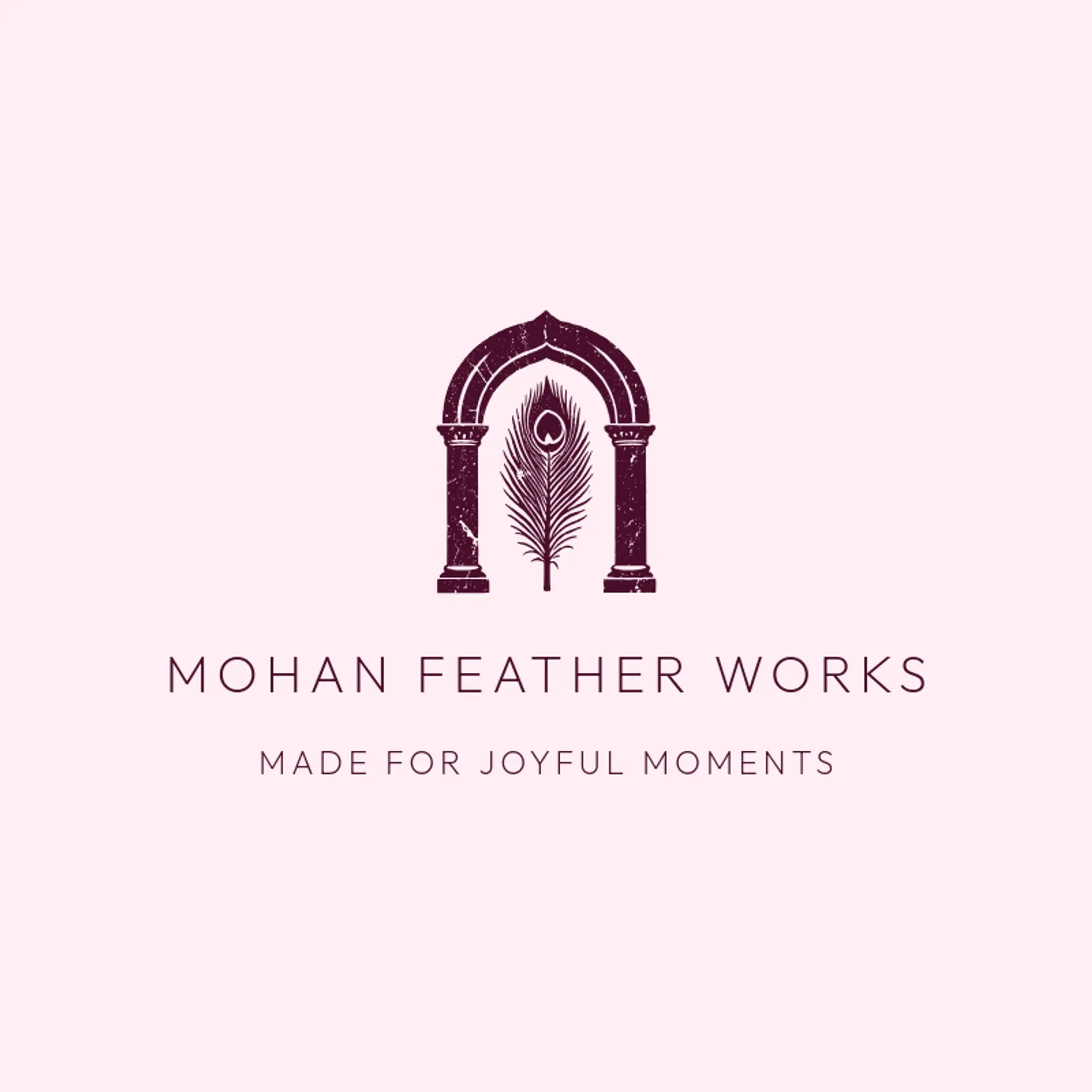 Mohan Feather Works logo for krishna