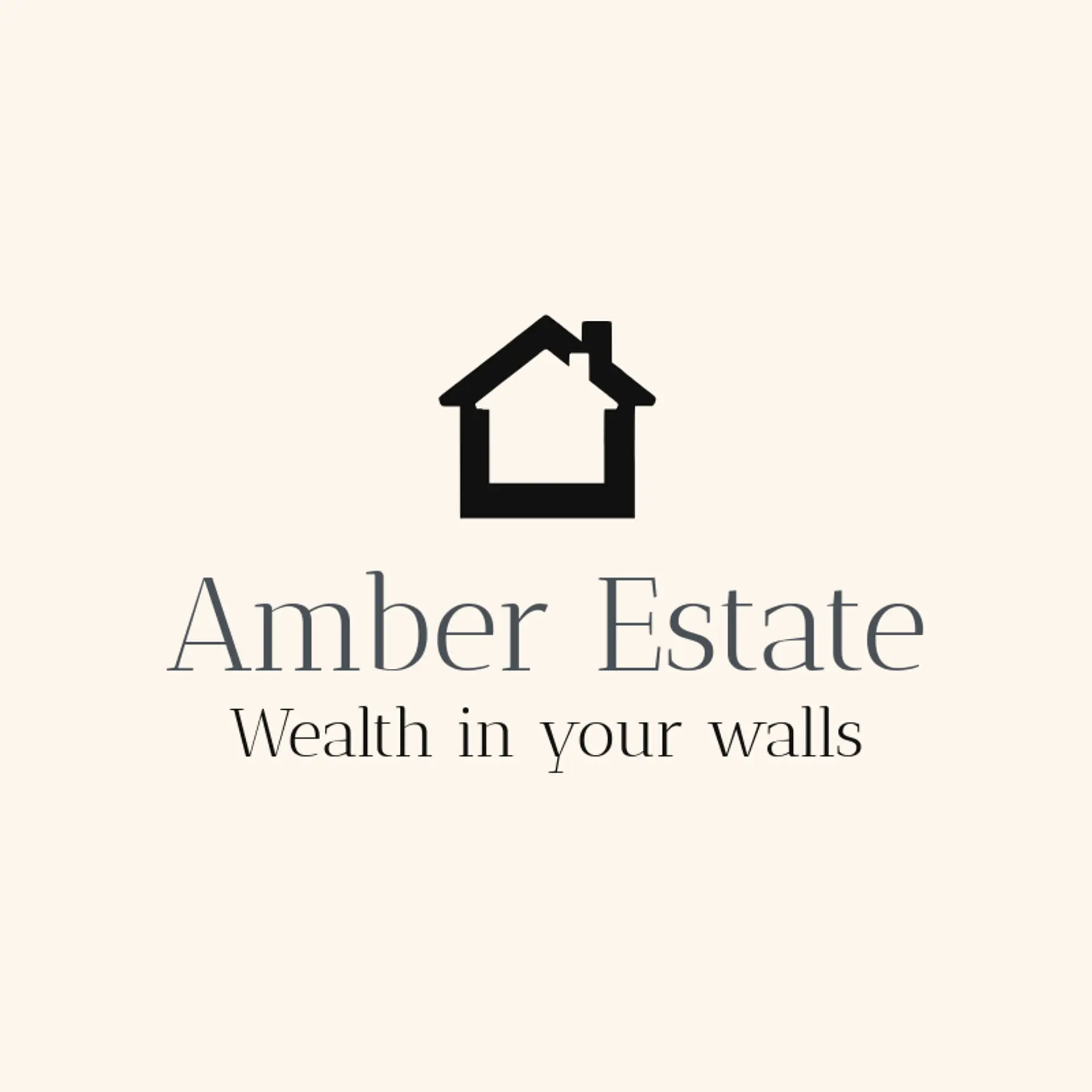 Amber Estate logo for house