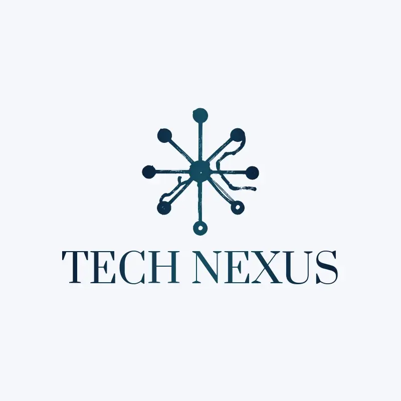 The domain name Tech Nexus as a branded logo with a single color icon