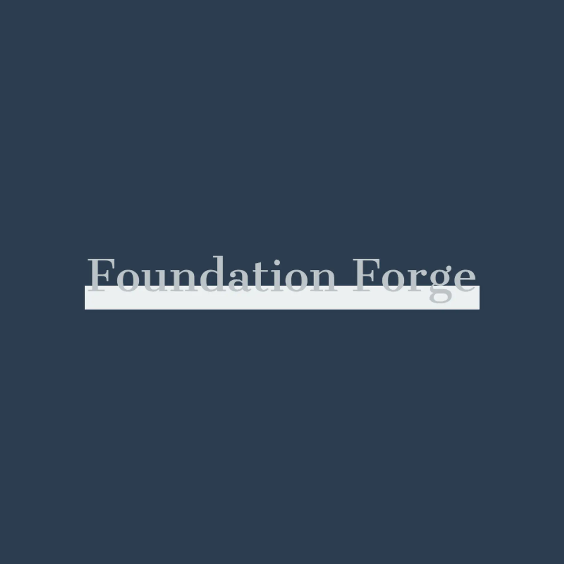 Foundation Forge logo for construction house
