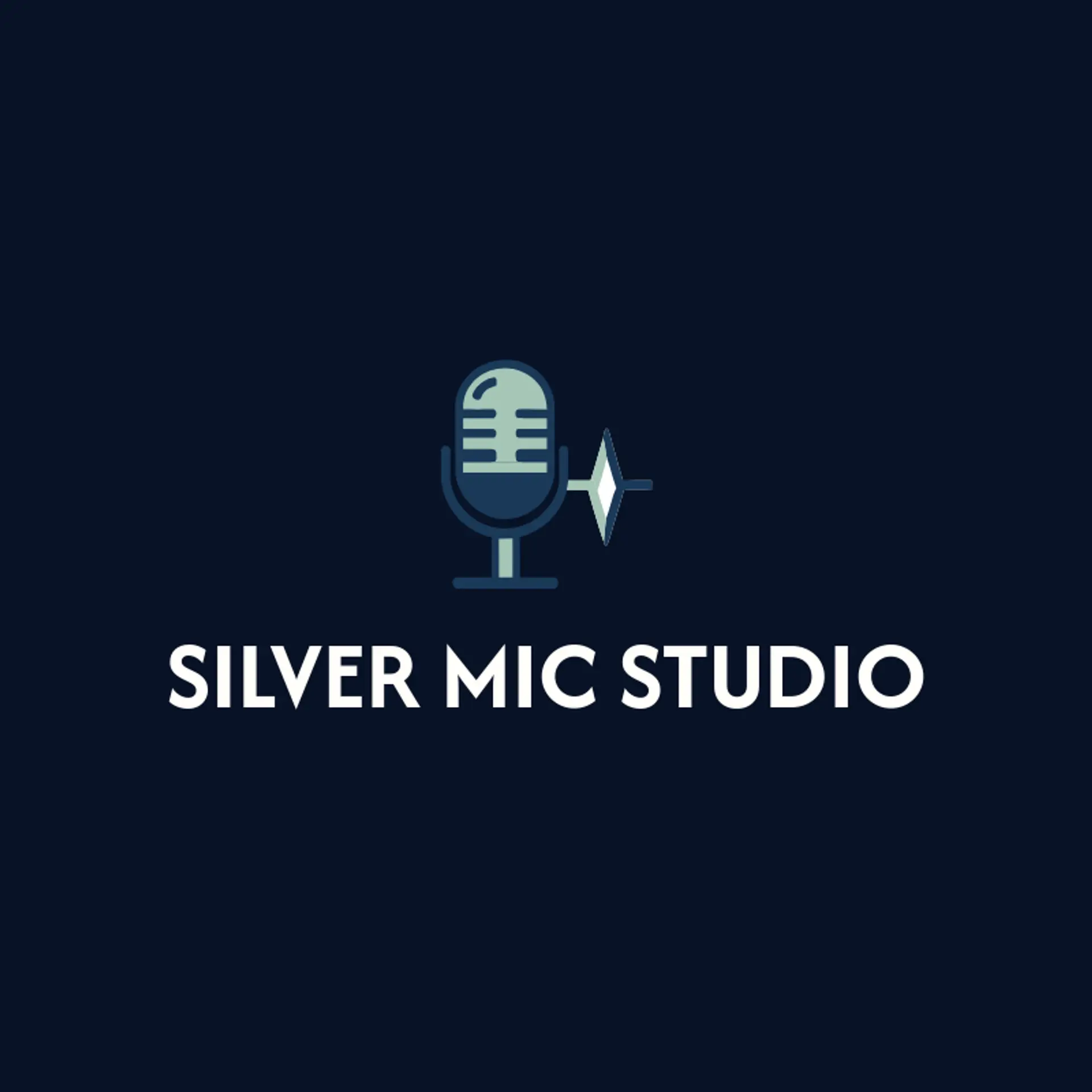 Silver Mic Studio logo for microphone