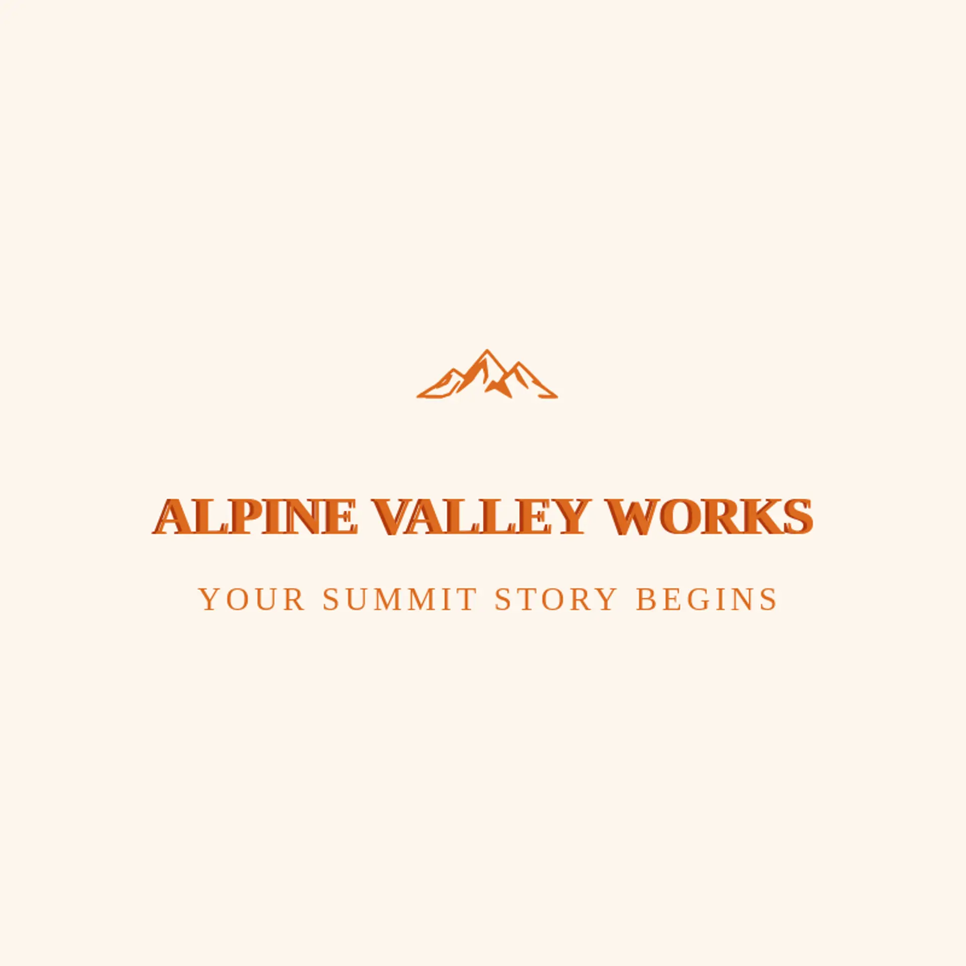 Alpine Valley Works logo for alpine