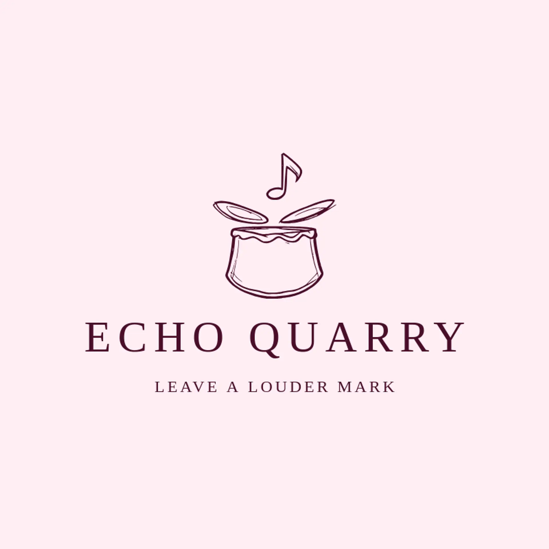Echo Quarry logo for rock music