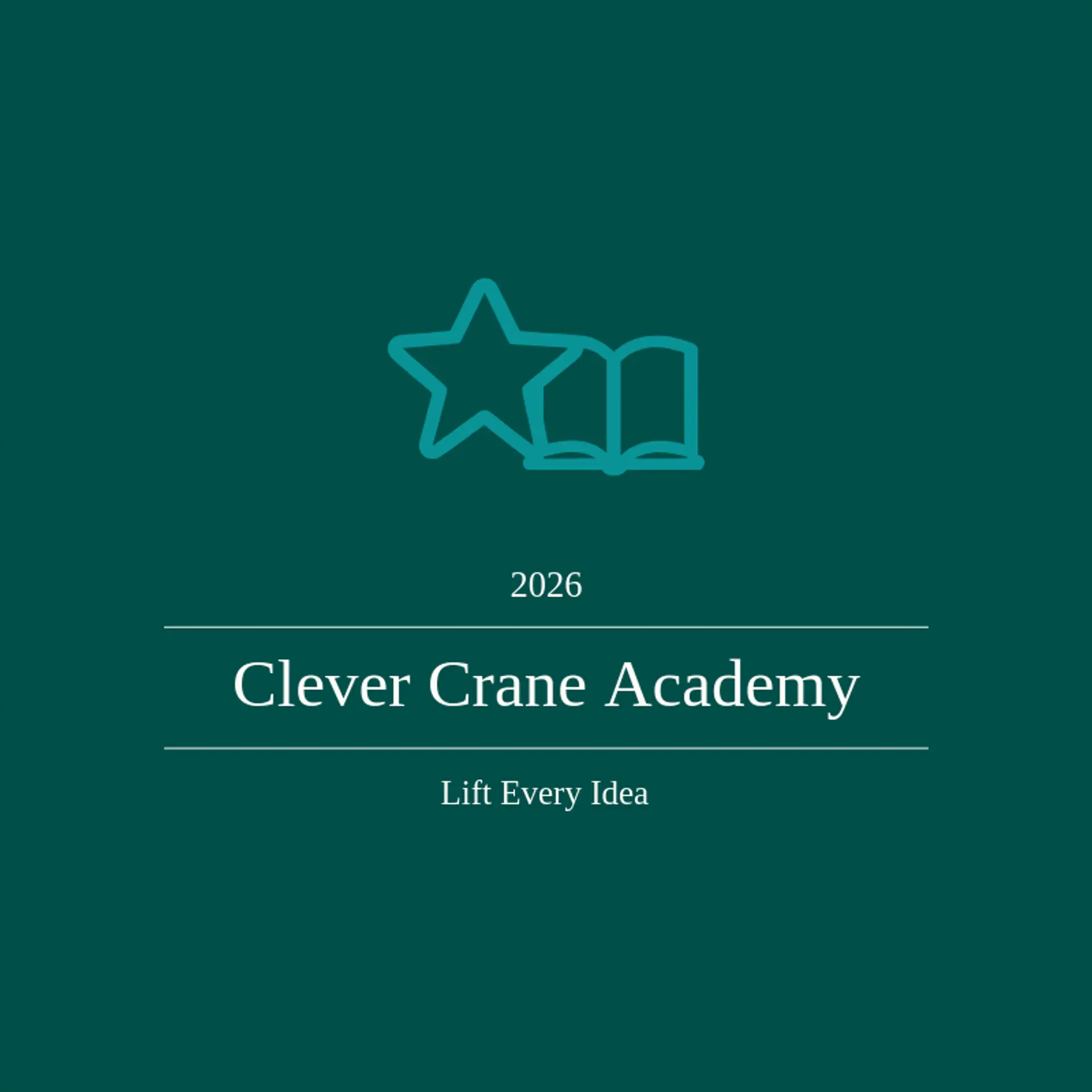Clever Crane Academy logo for academy