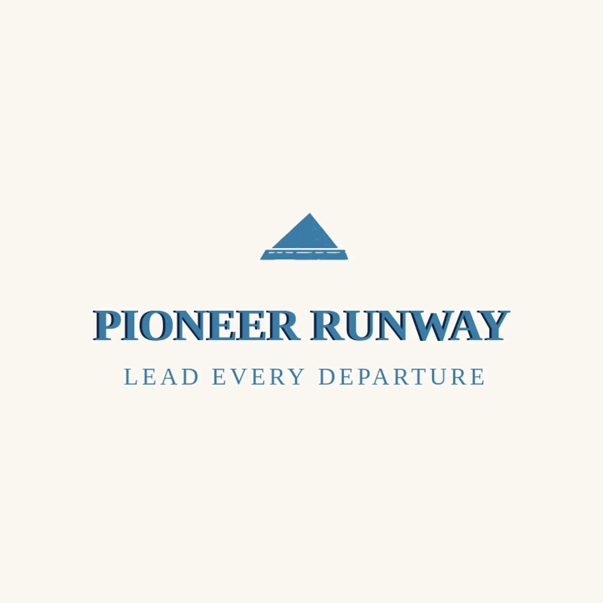 Pioneer Runway logo for airport