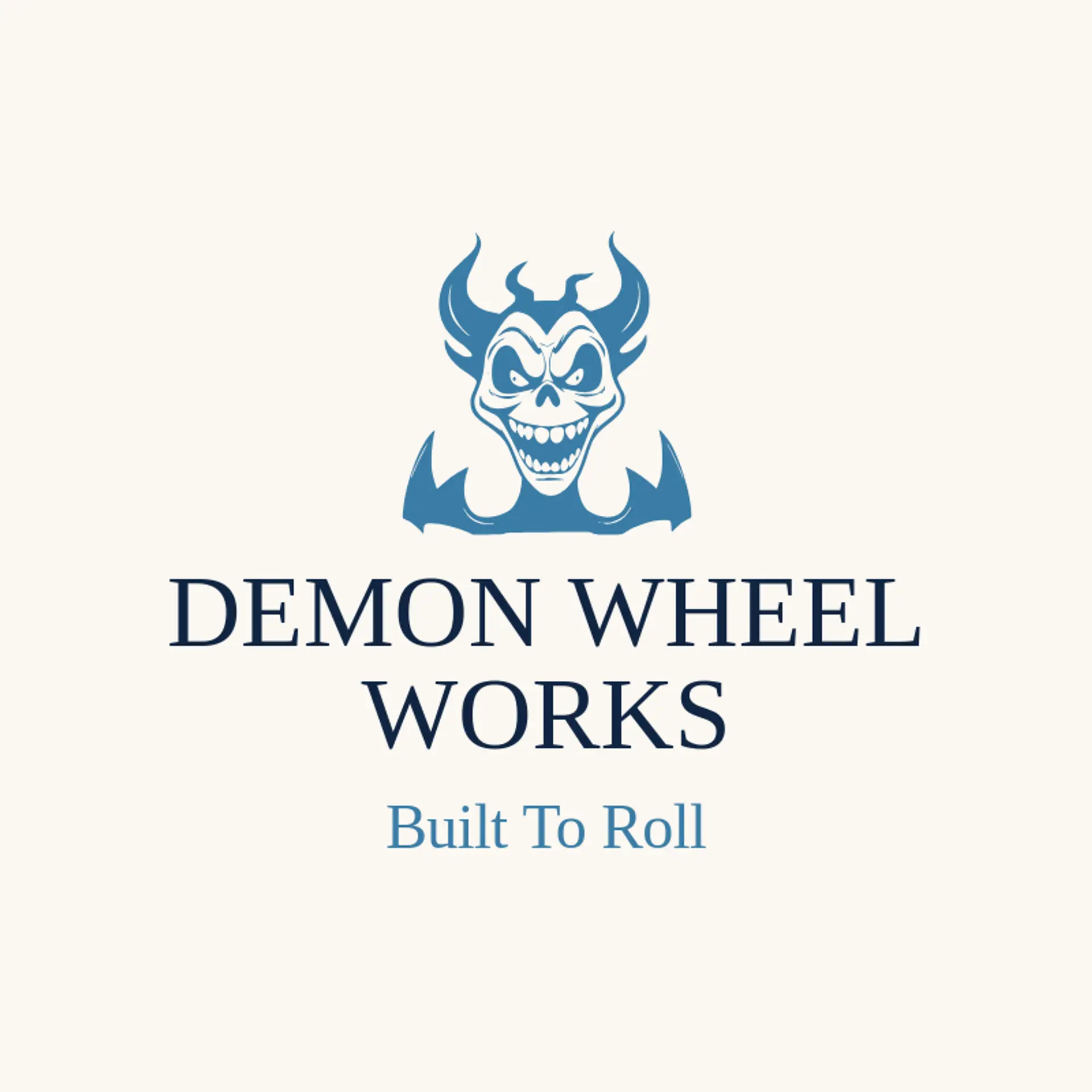 Demon Wheel Works logo for demon