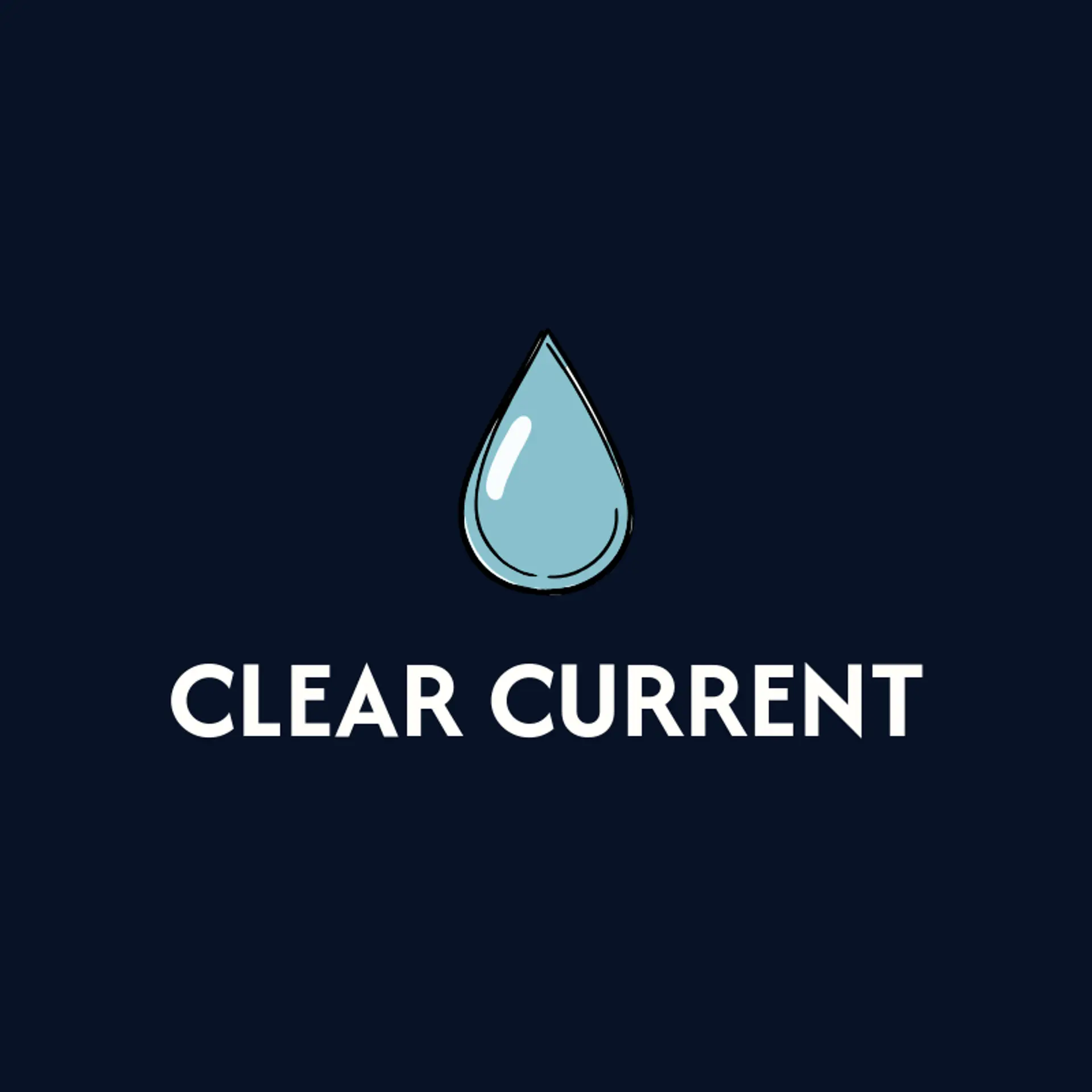 Clear Current logo for water