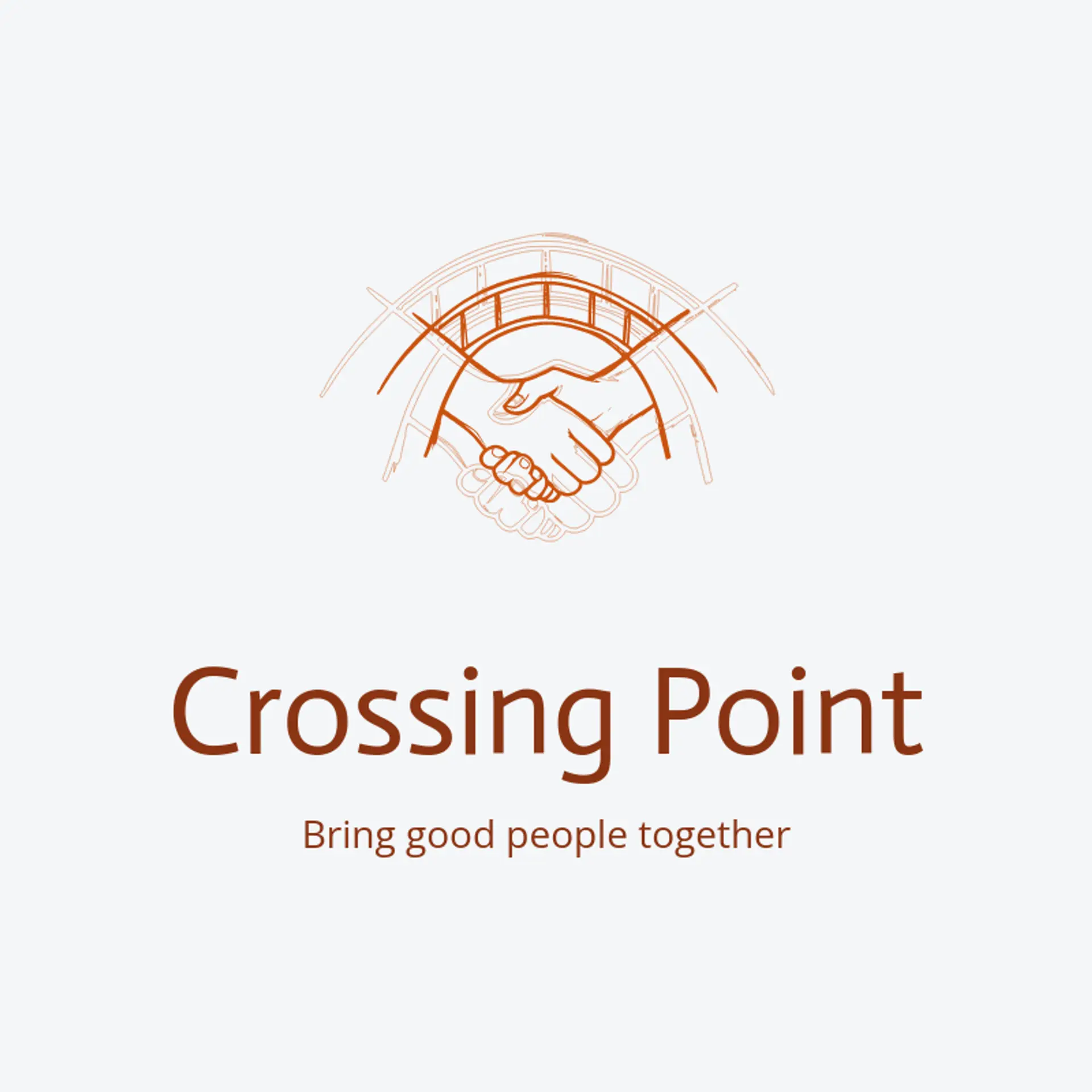 Crossing Point logo for handshake