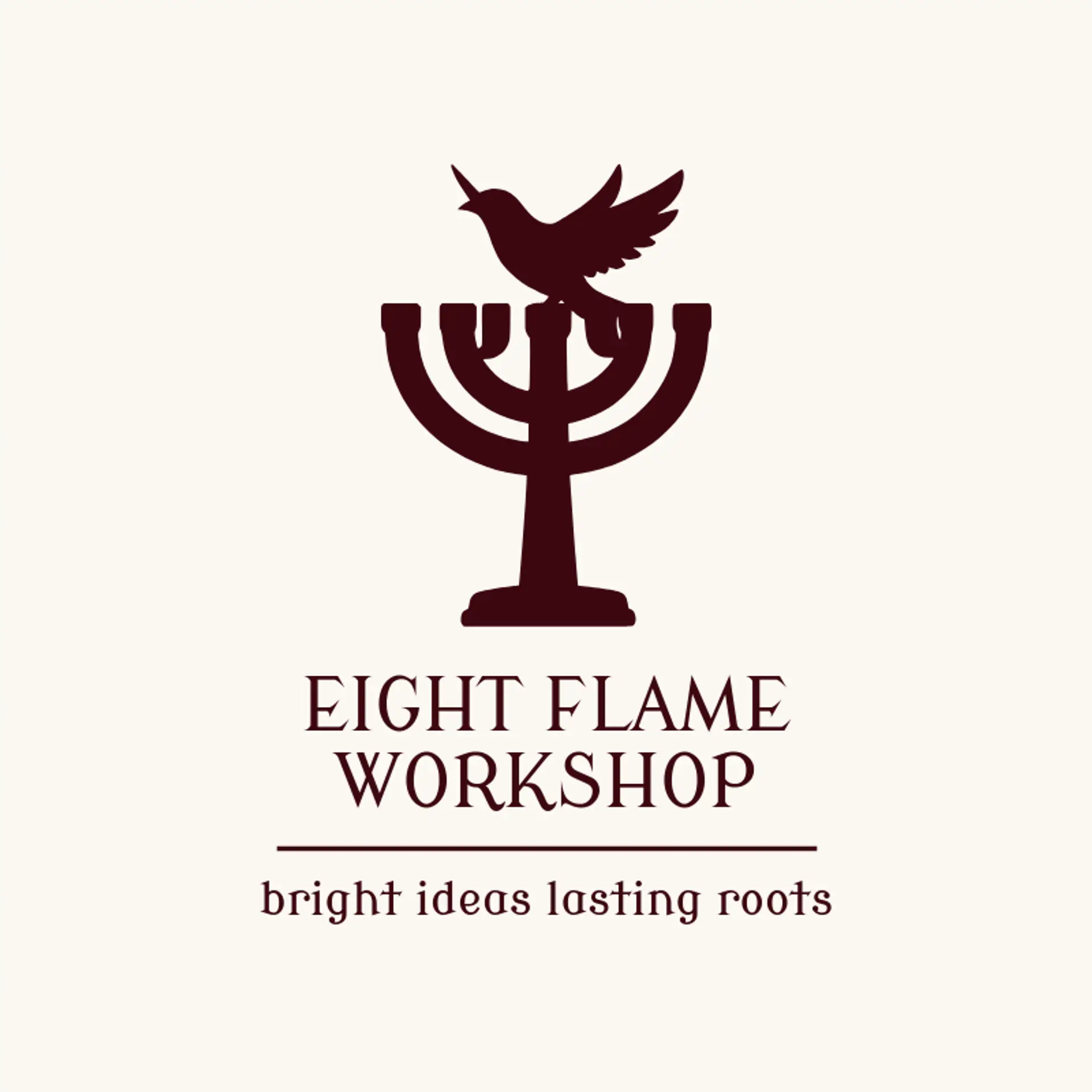 Eight Flame Workshop logo for jewish