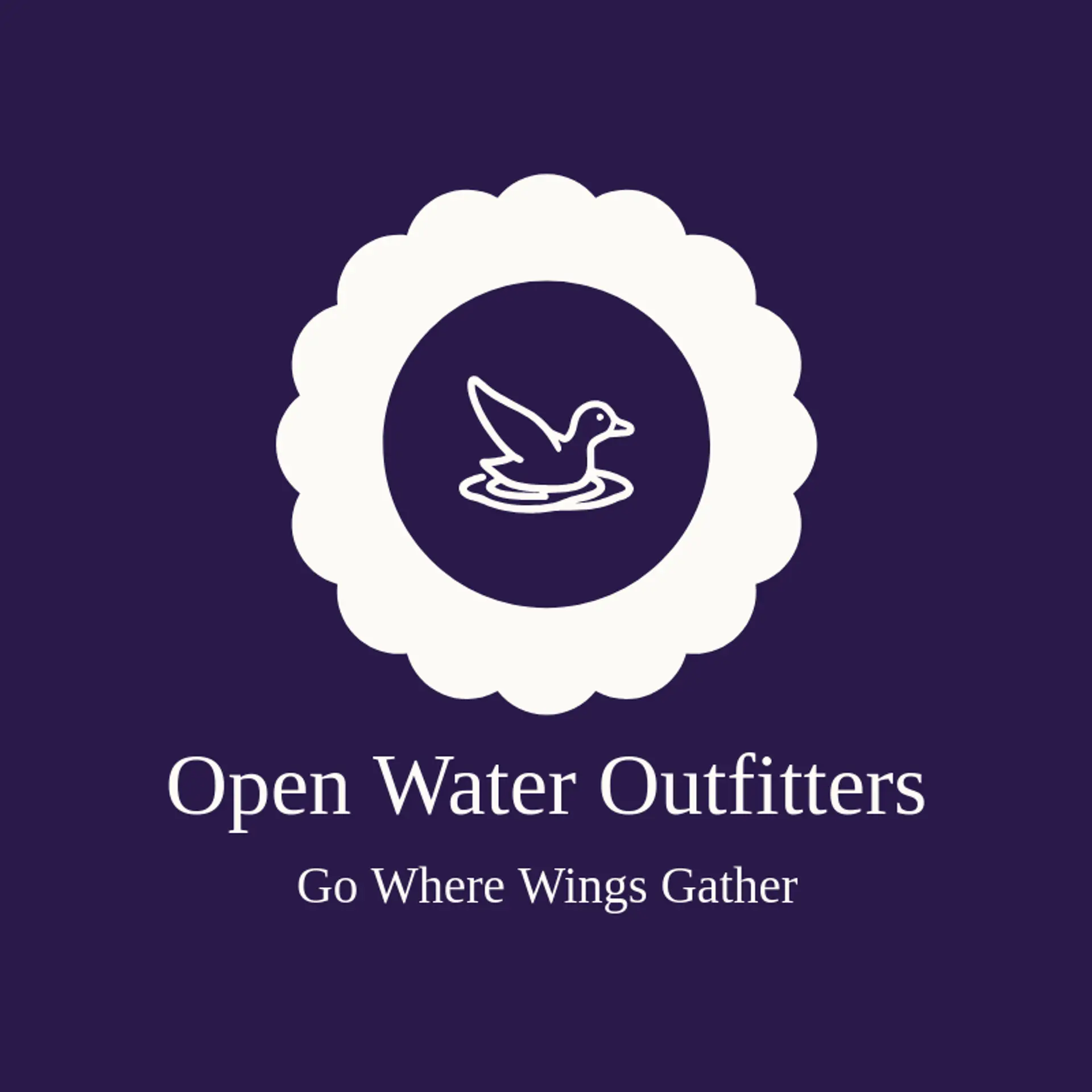 Open Water Outfitters logo for duck hunting