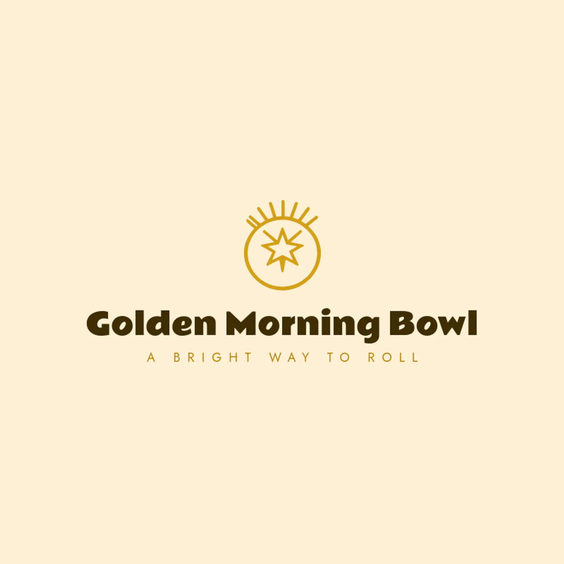 Golden Morning Bowl logo for bowling