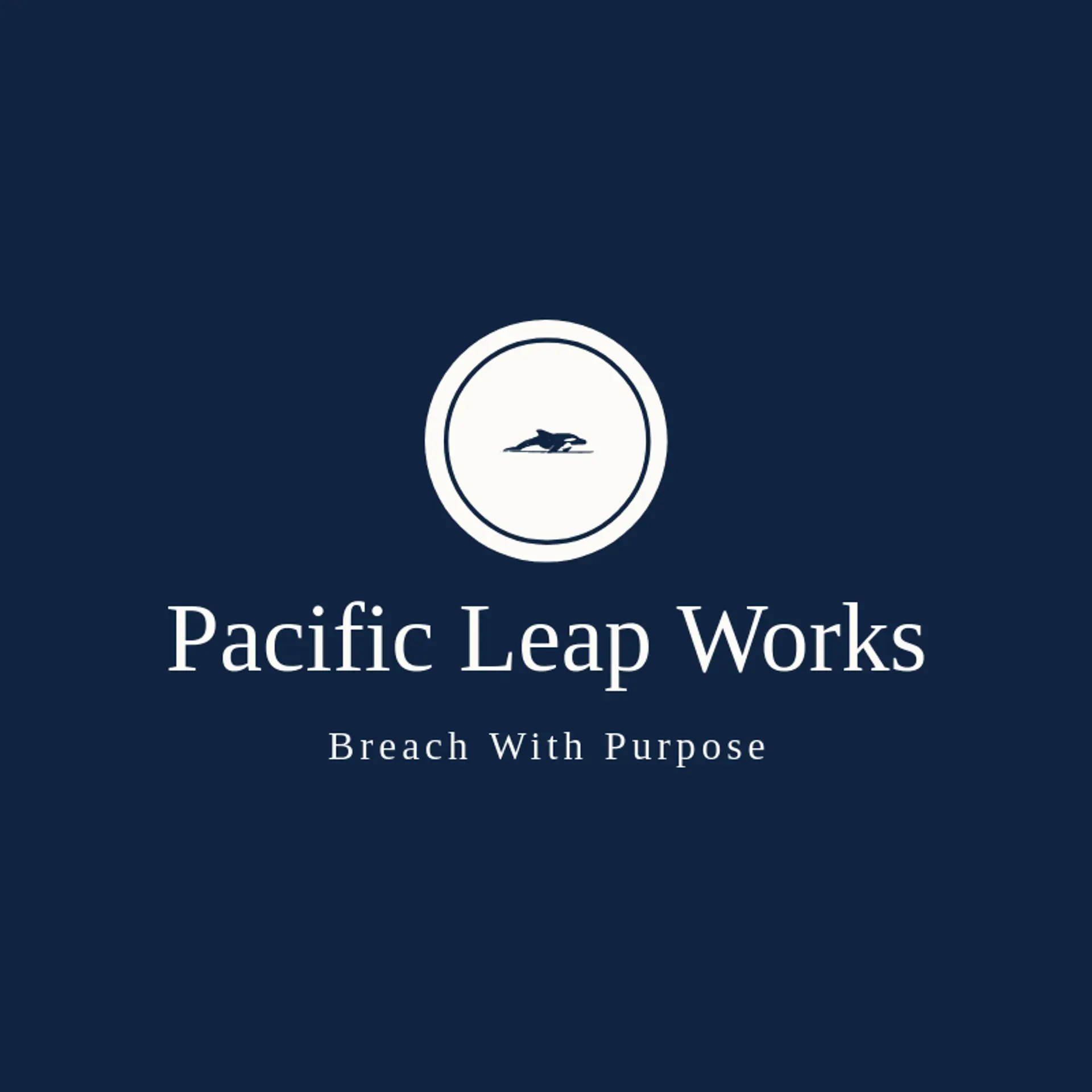 Pacific Leap Works logo for orca