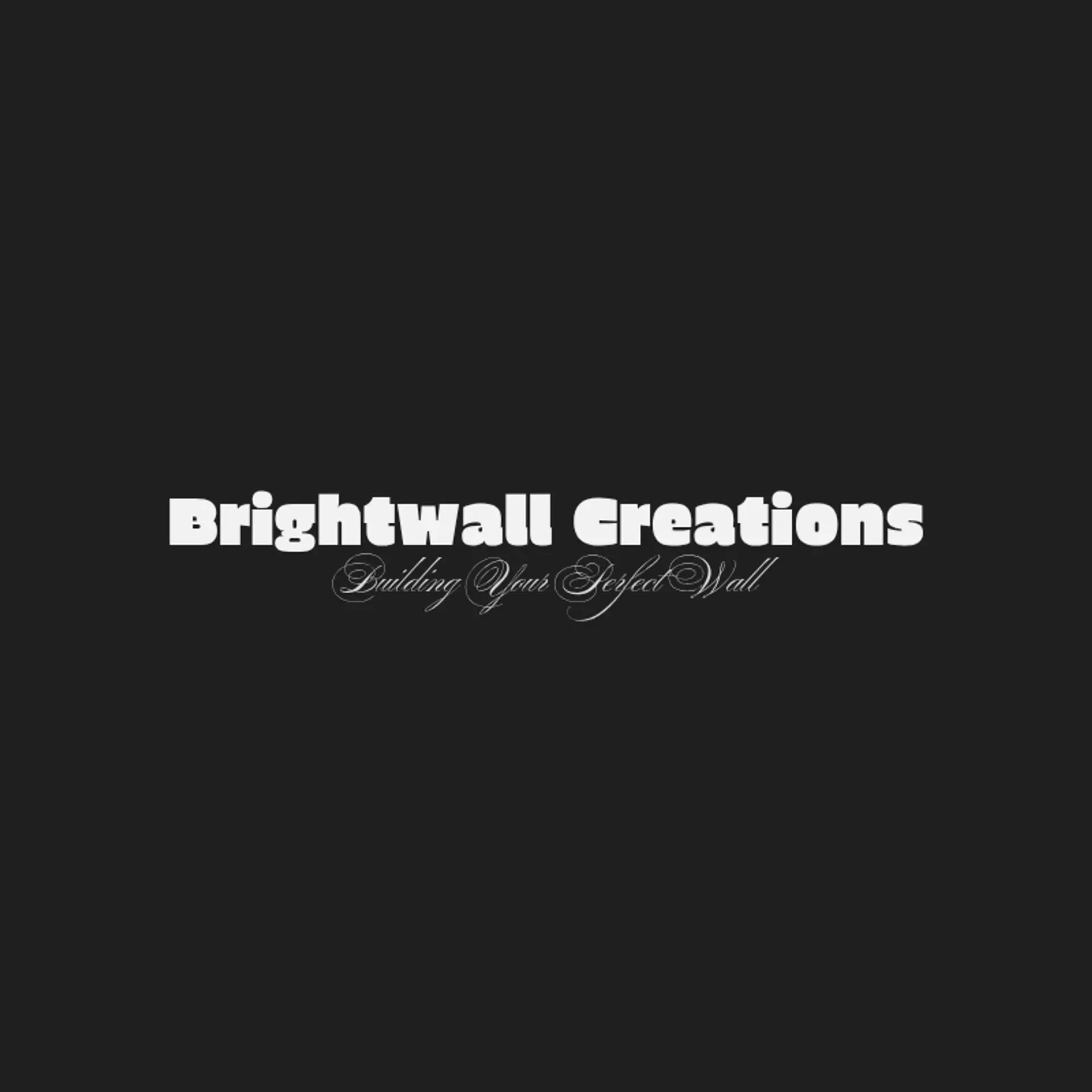 BrightWall Creations logo for construction dry wall