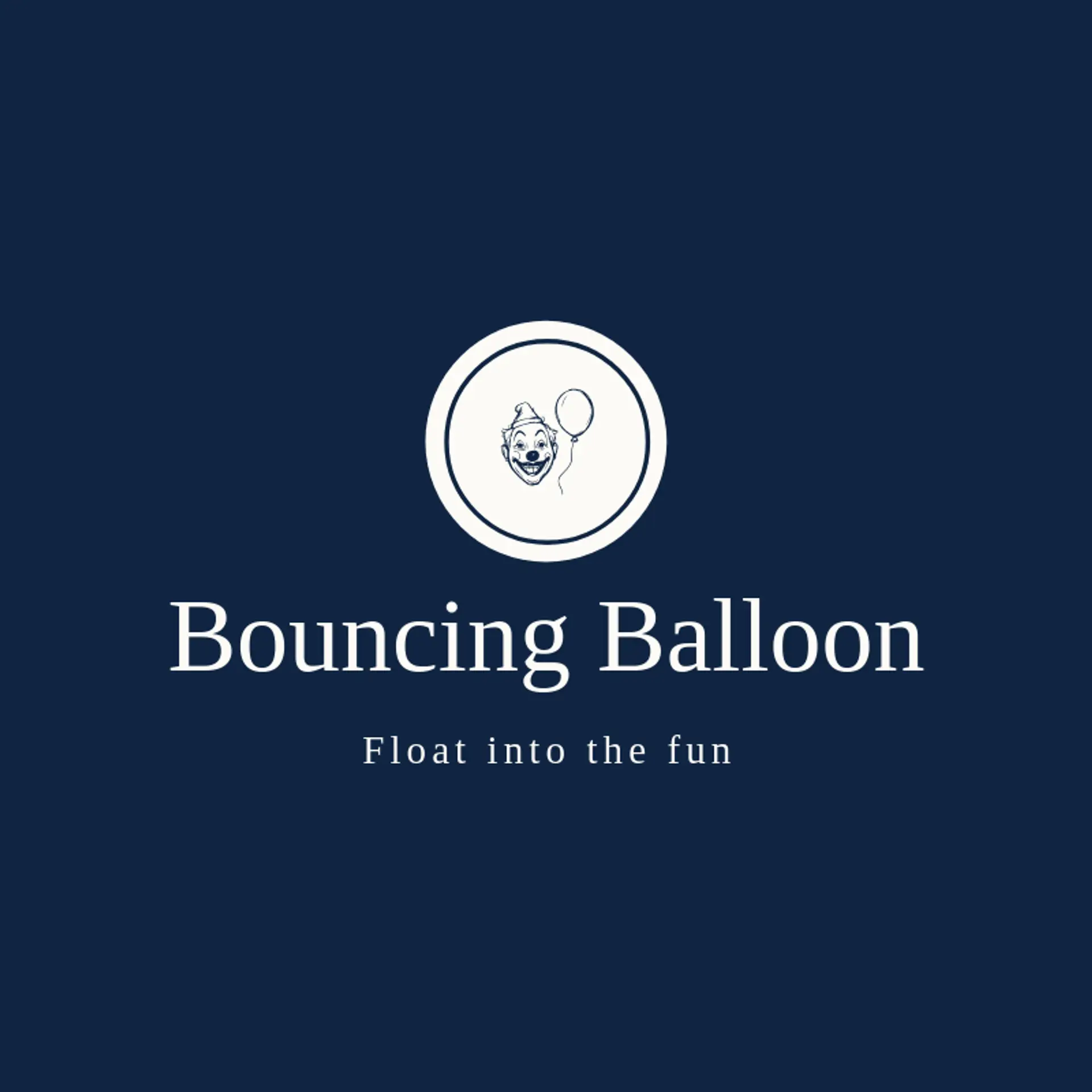 Bouncing Balloon logo for clown