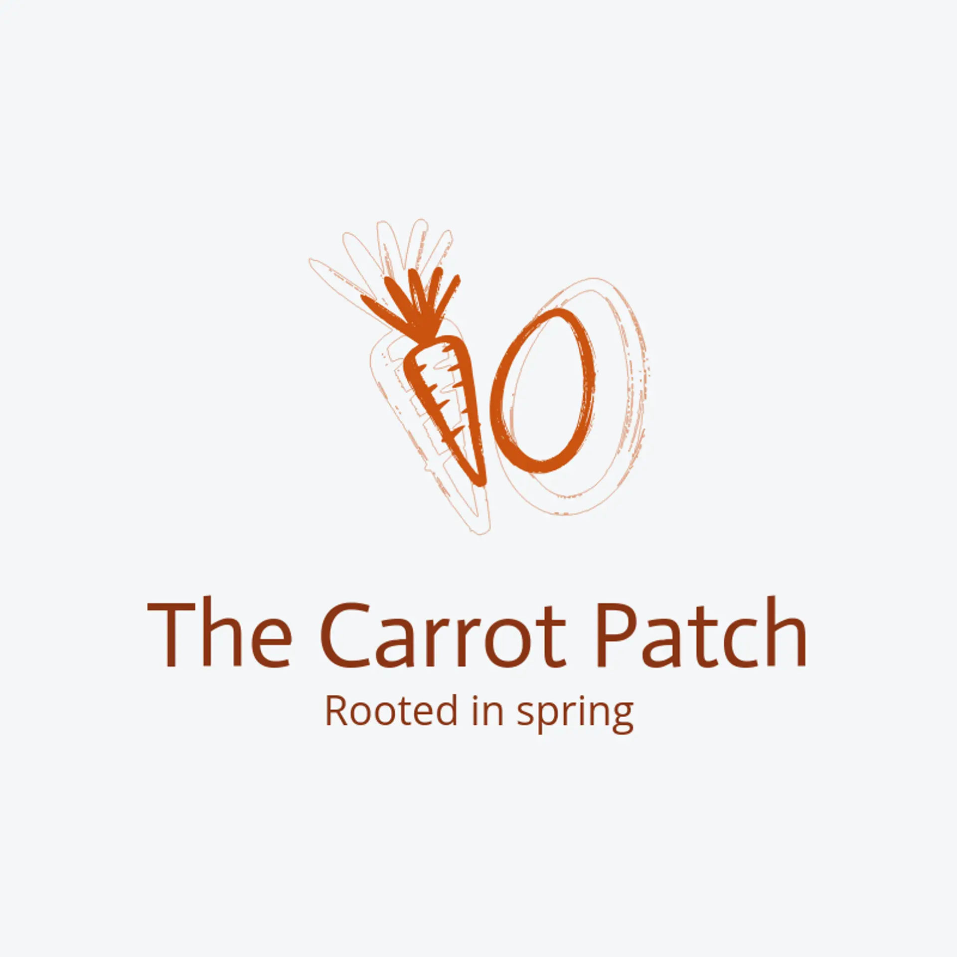 The Carrot Patch logo for easter