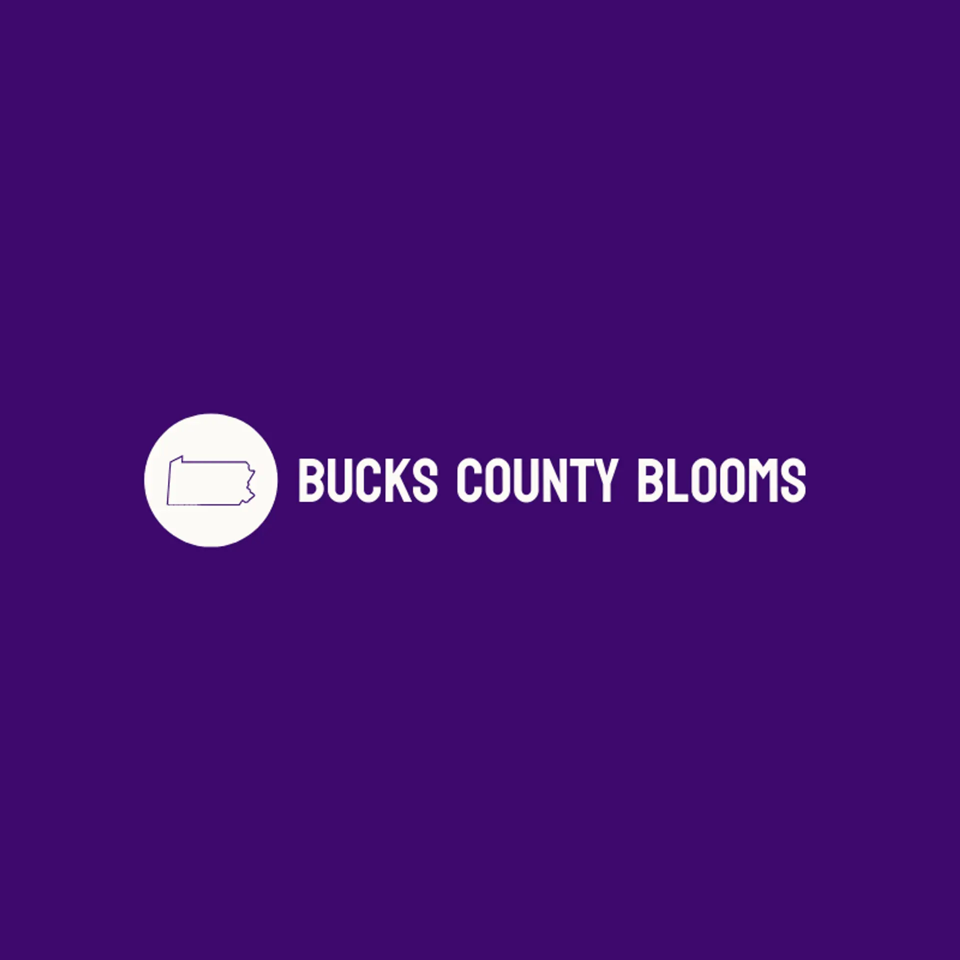 Bucks County Blooms logo for pennsylvania