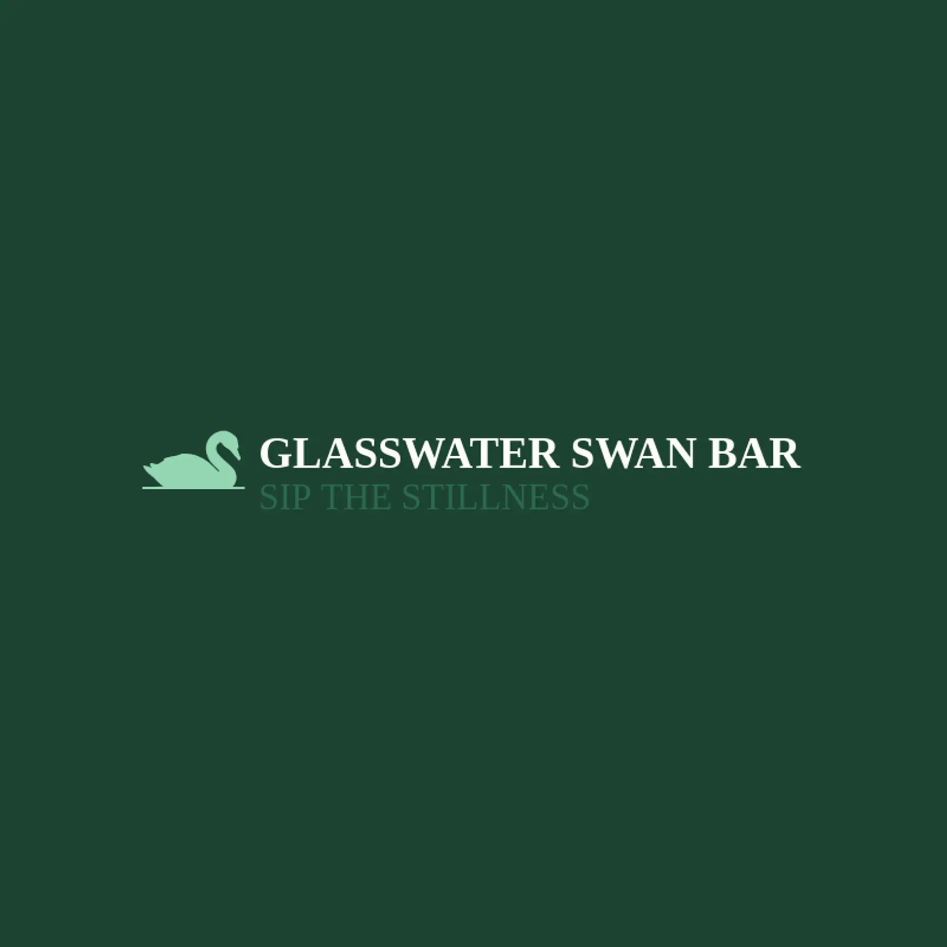 Glasswater Swan Bar logo for swan