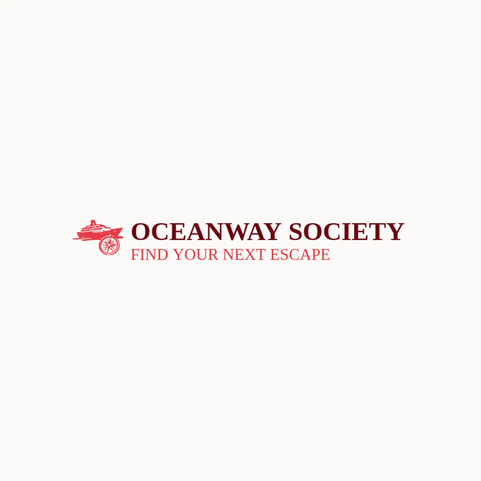 Oceanway Society logo for cruise ship