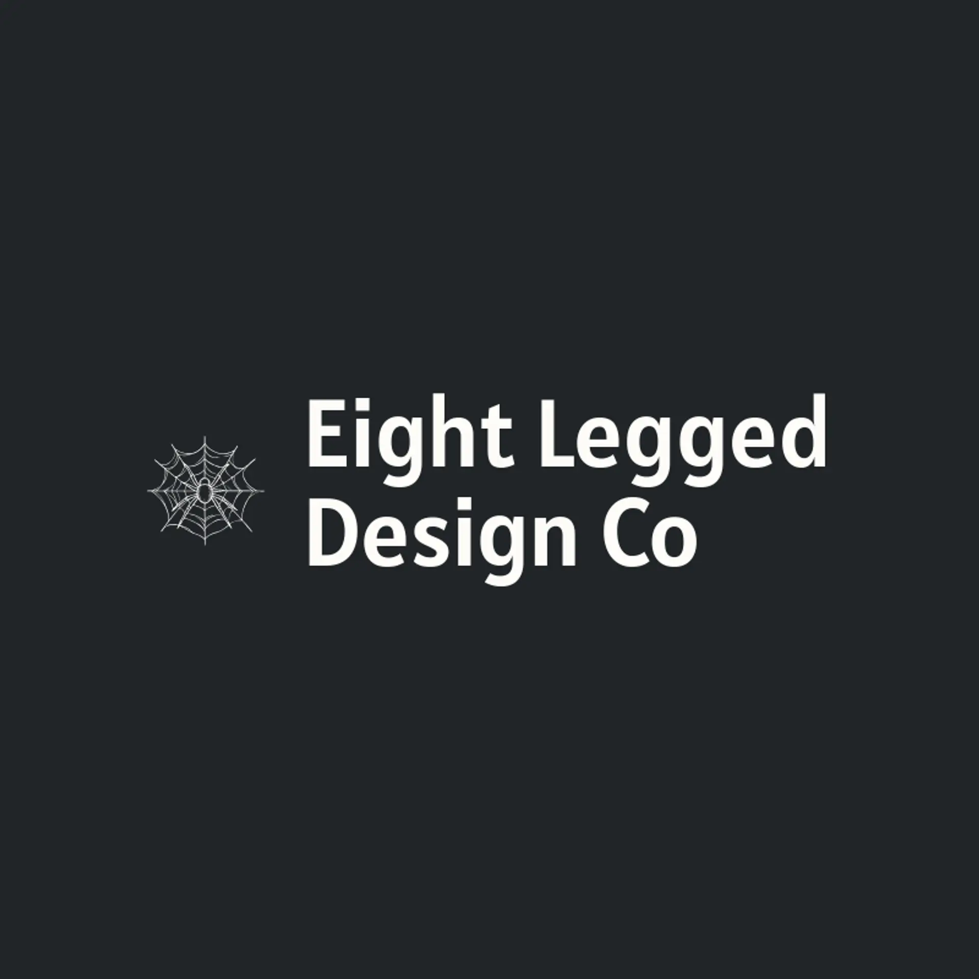 Eight Legged Design Co logo for spider