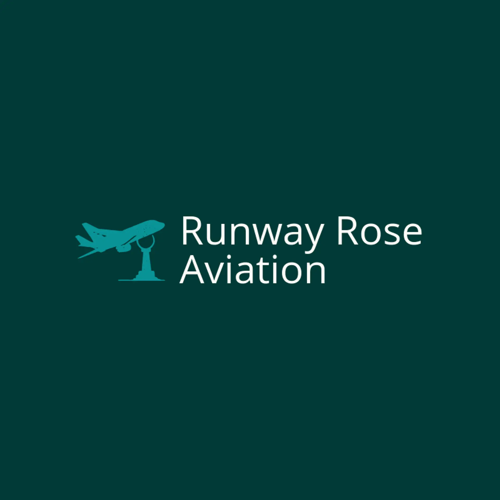 Runway Rose Aviation logo for flight