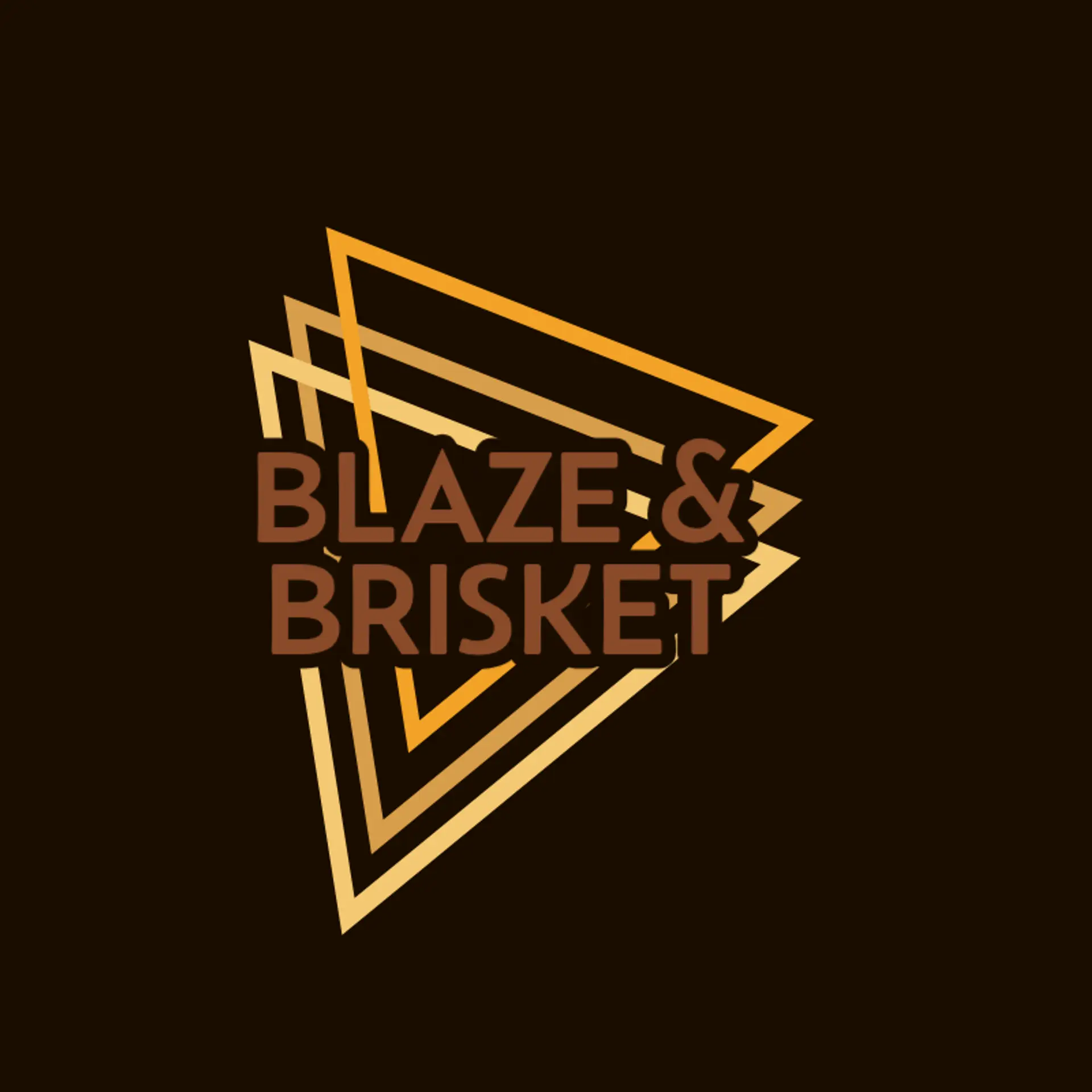 Blaze & Brisket logo for bbq restaurant