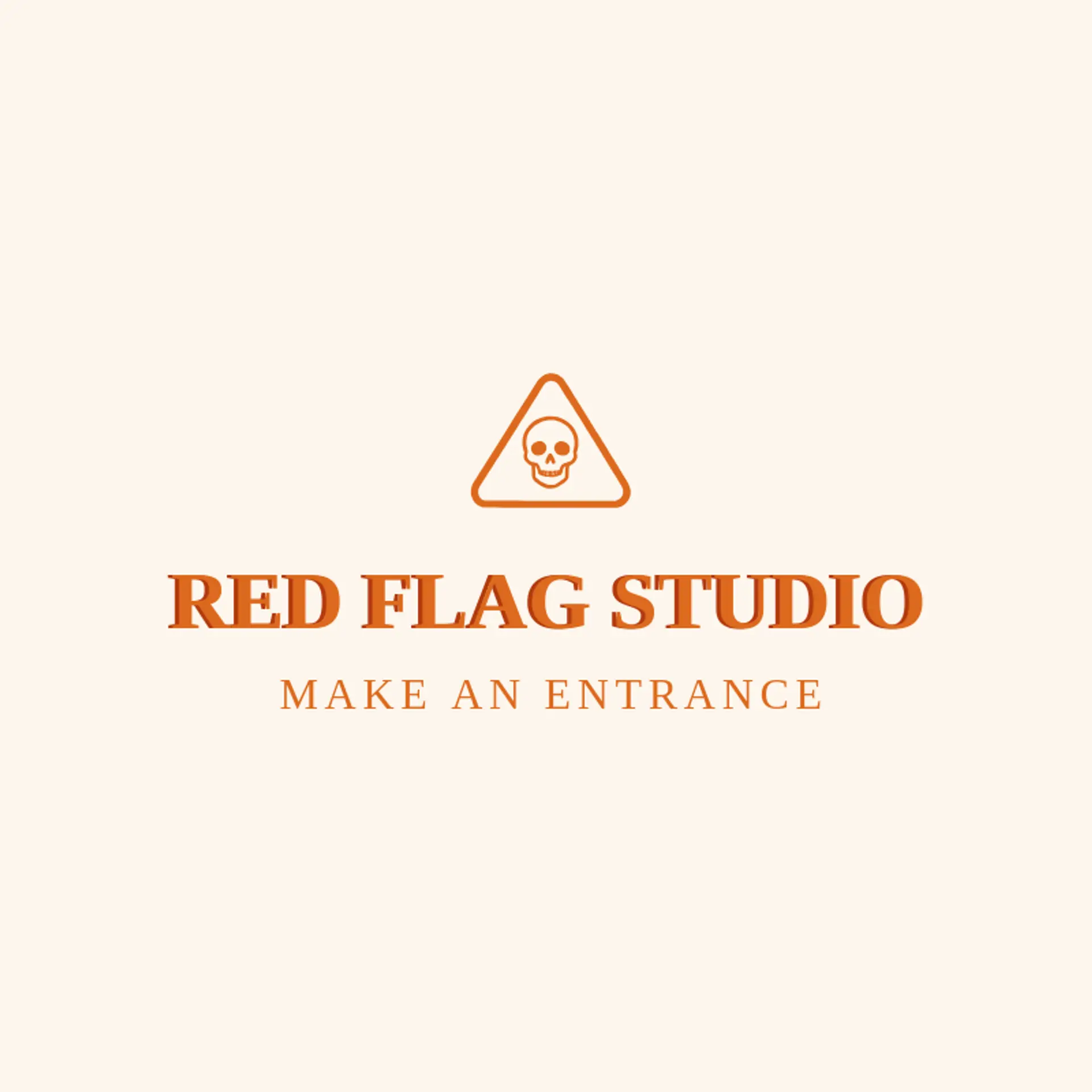 Red Flag Studio logo for poison