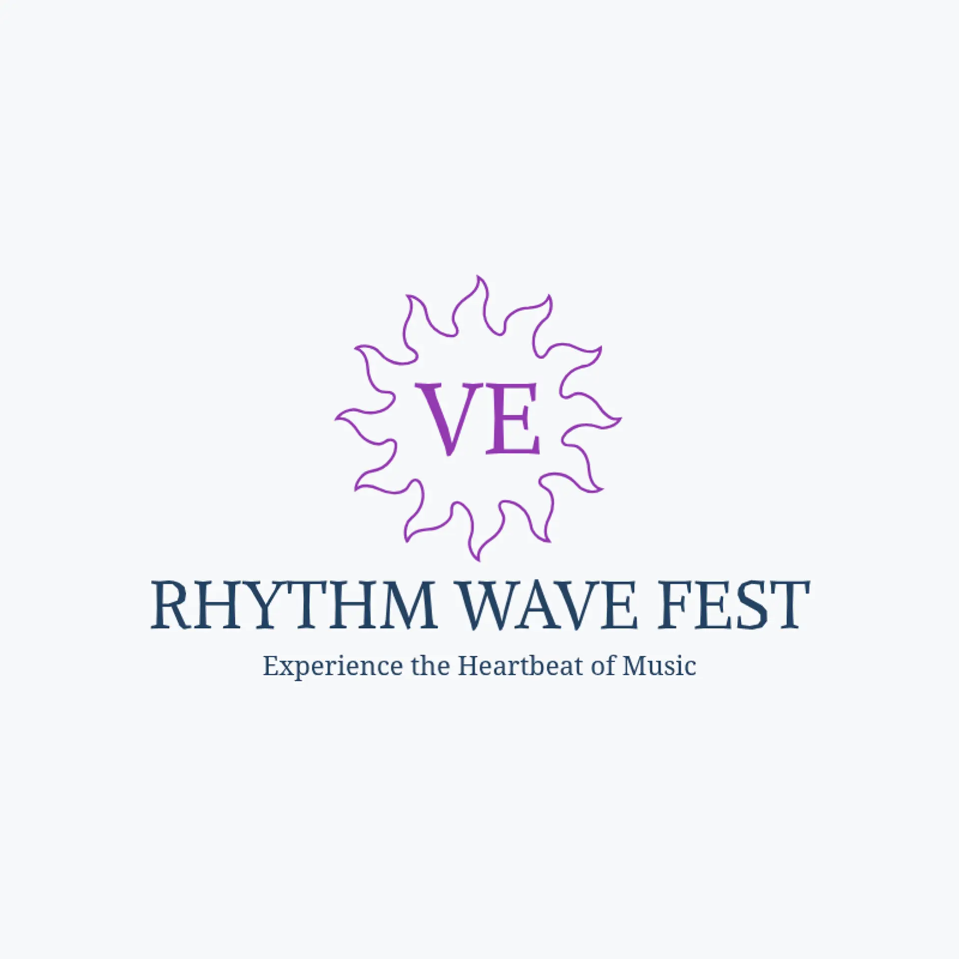 EchoGroove Fest logo for music festival