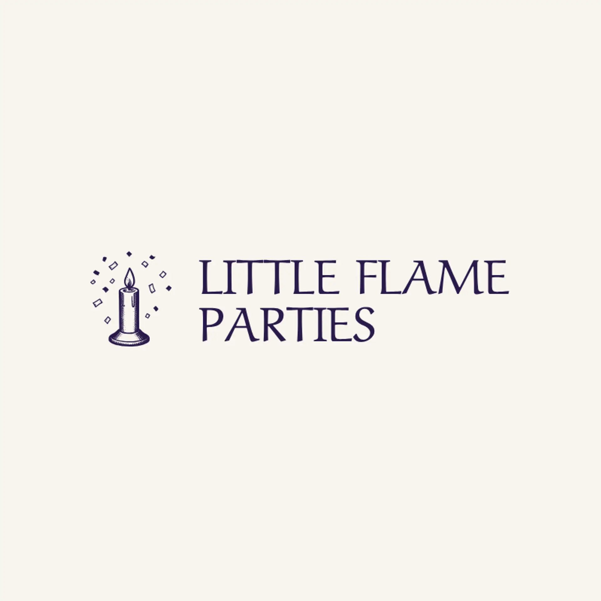 Little Flame Parties logo for birthday