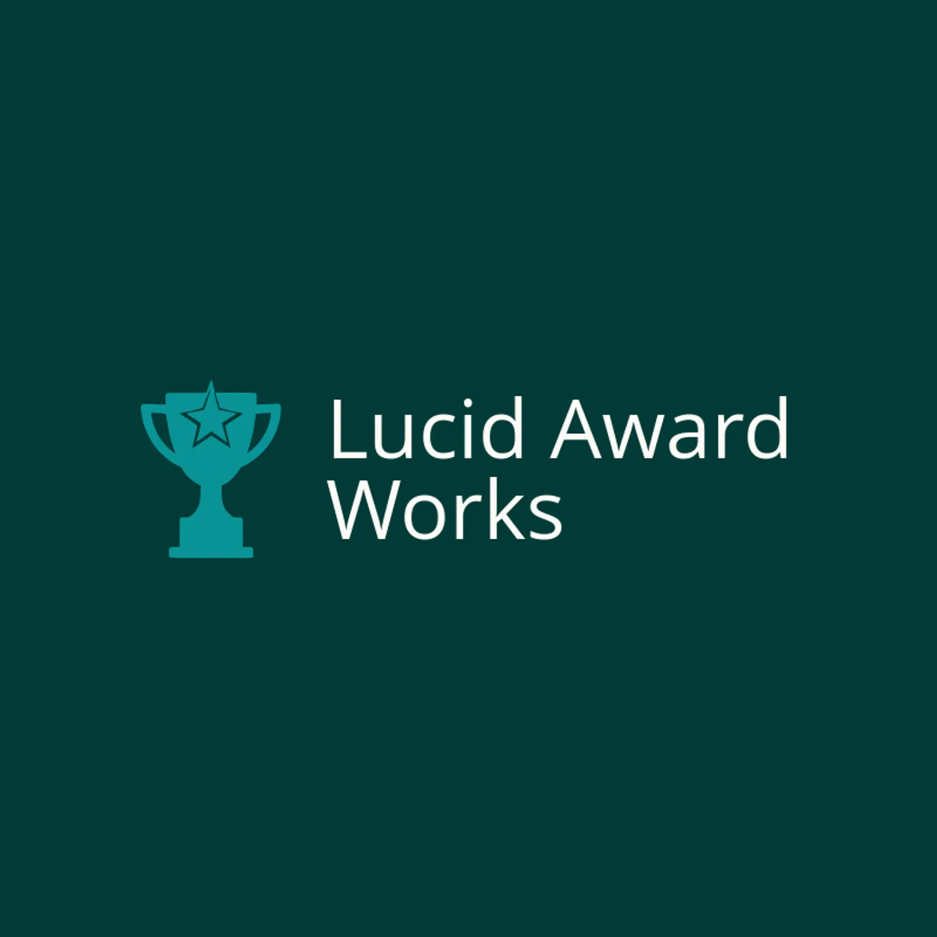 Lucid Award Works logo for acrylic