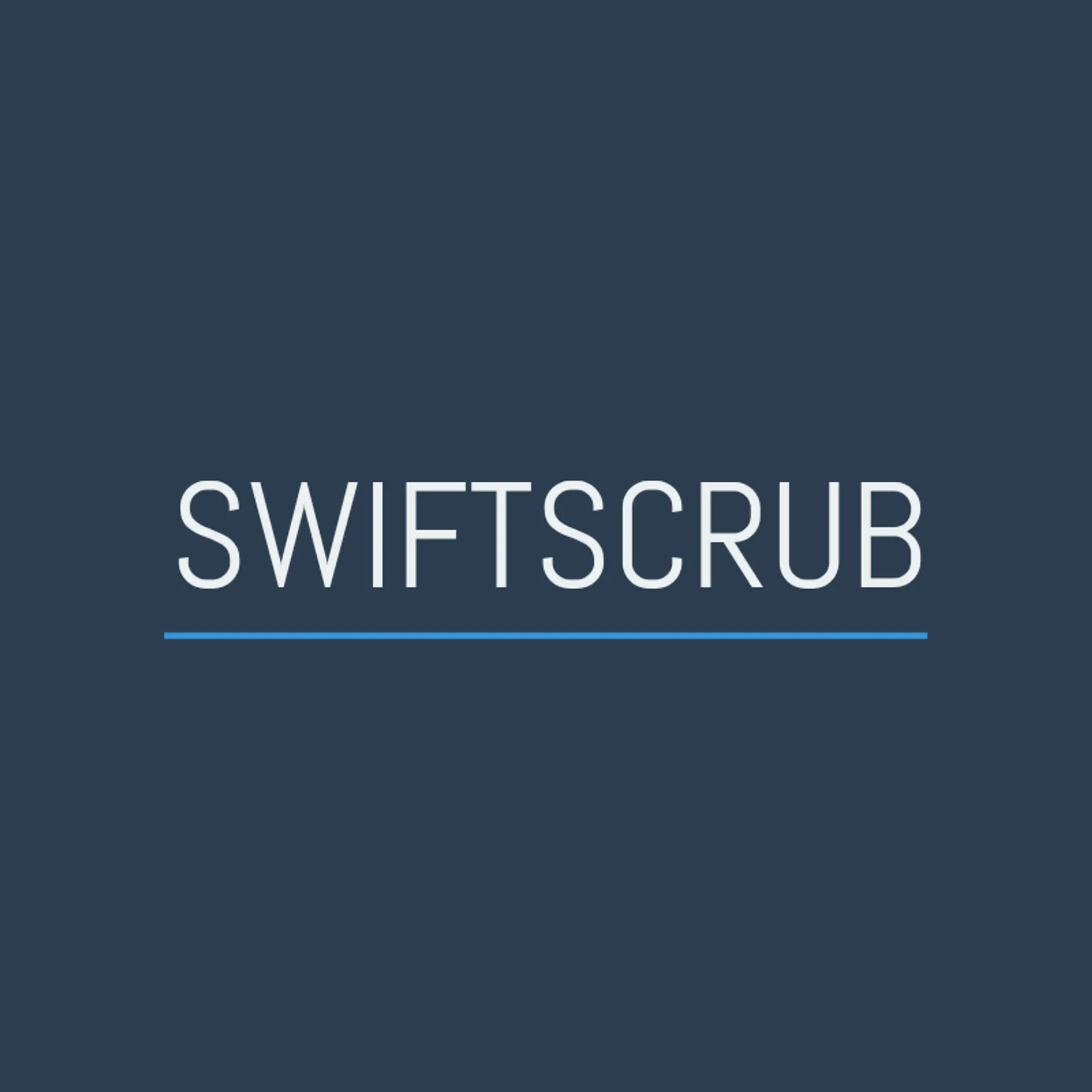 SwiftScrub logo for blg cleaning service