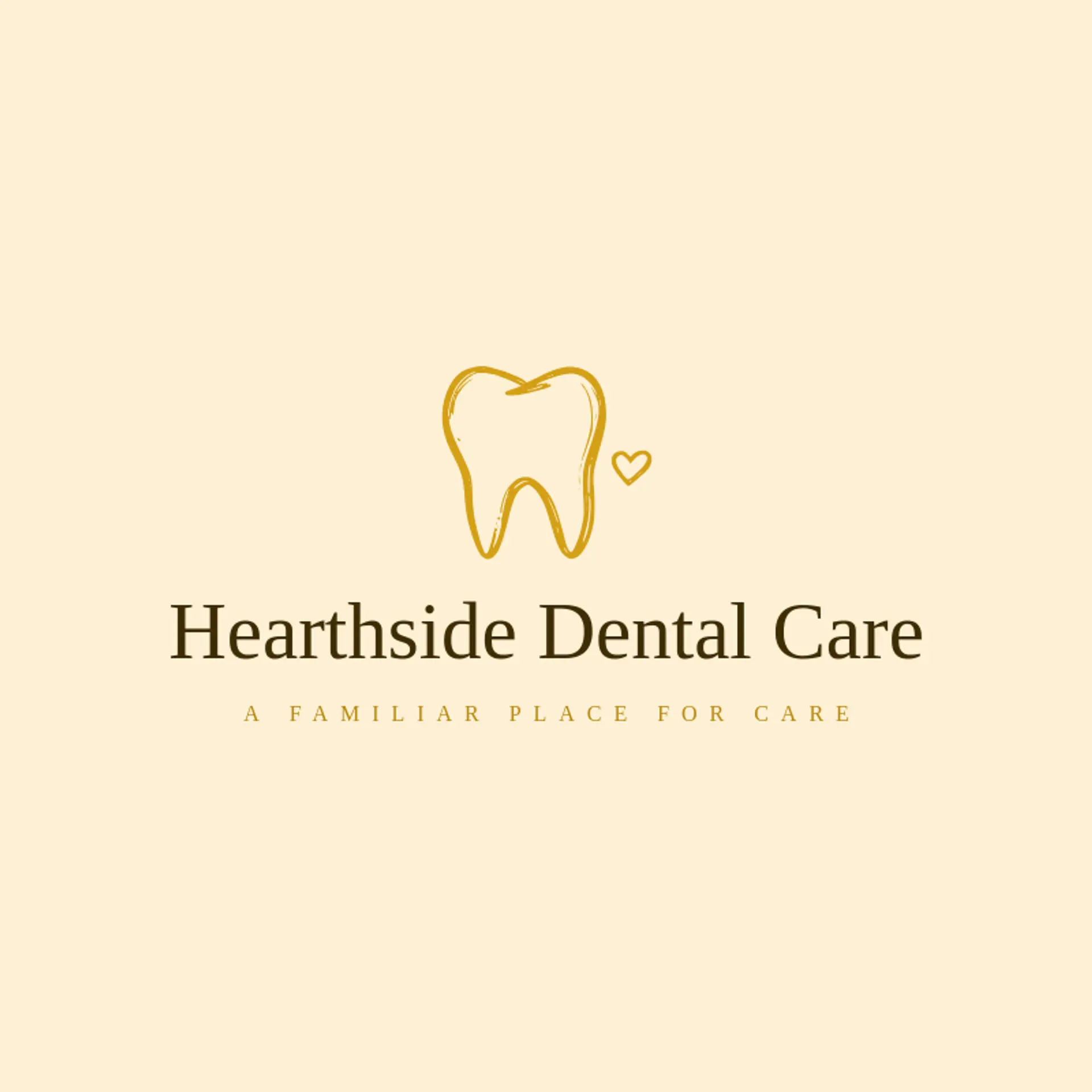 Hearthside Dental Care logo for dentistry