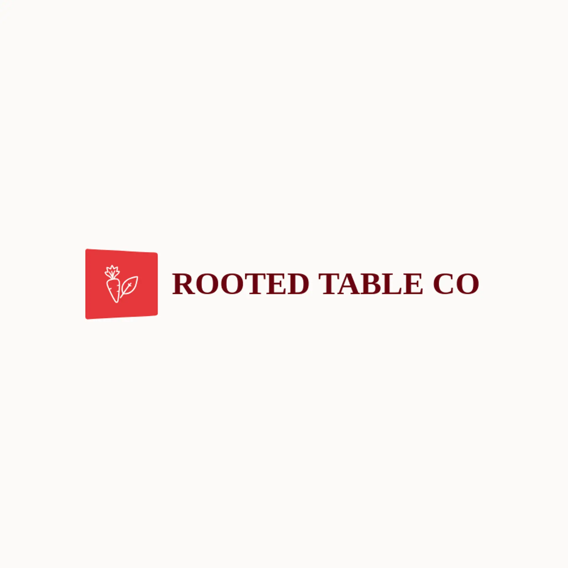 Rooted Table Co logo for carrot