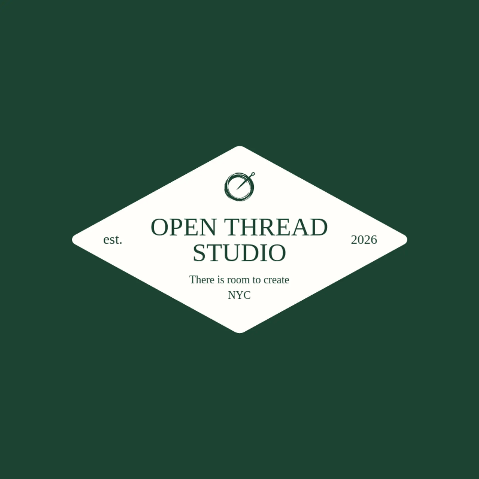 Open Thread Studio logo for stitching