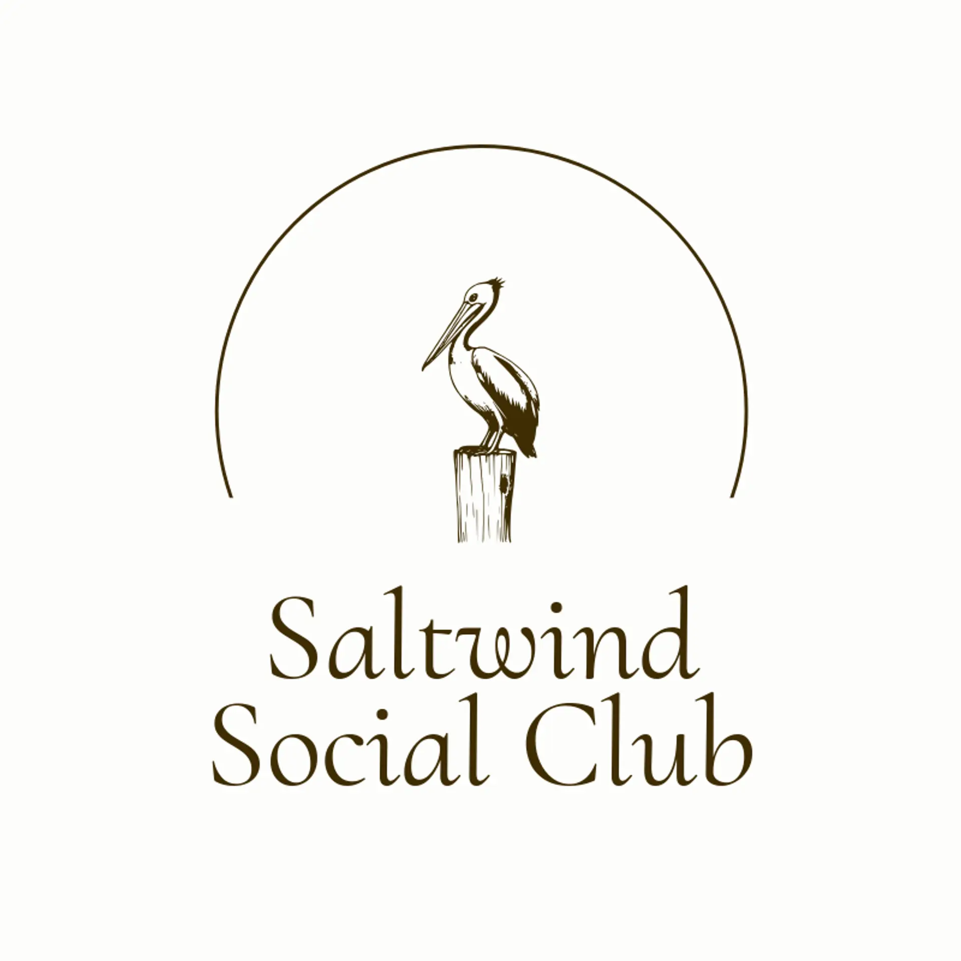 Saltwind Social Club logo for pelican
