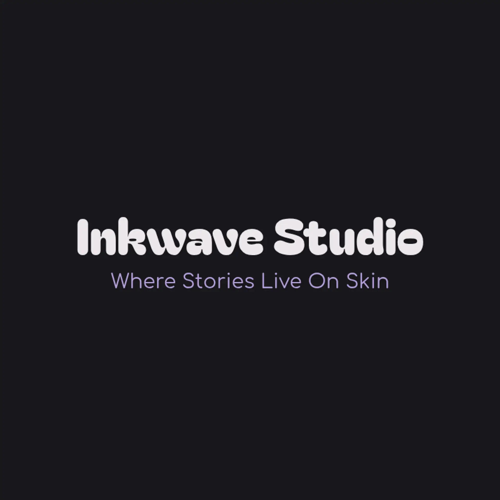 Inkwave Studio logo for tattoo studio