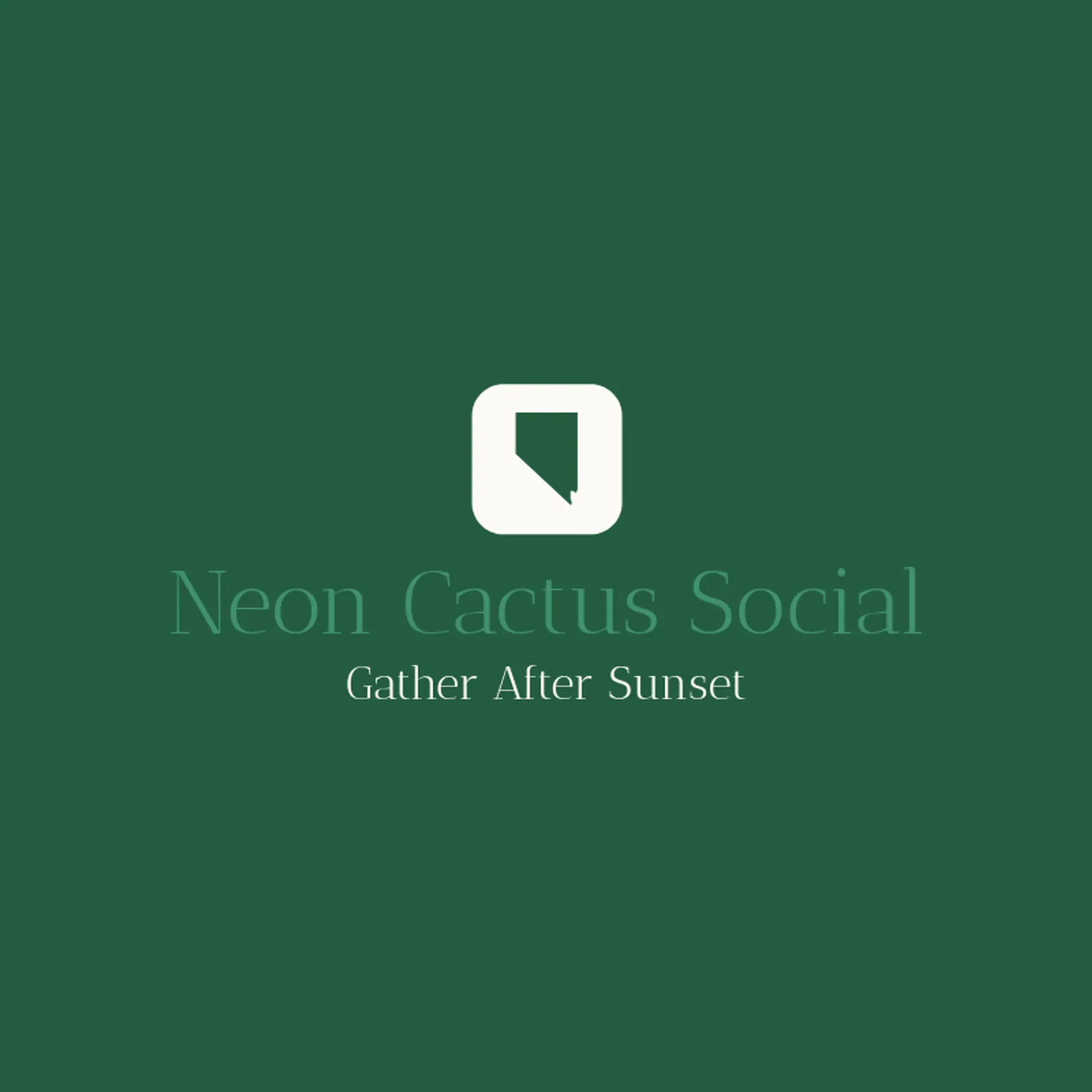 Neon Cactus Social logo for Nevada