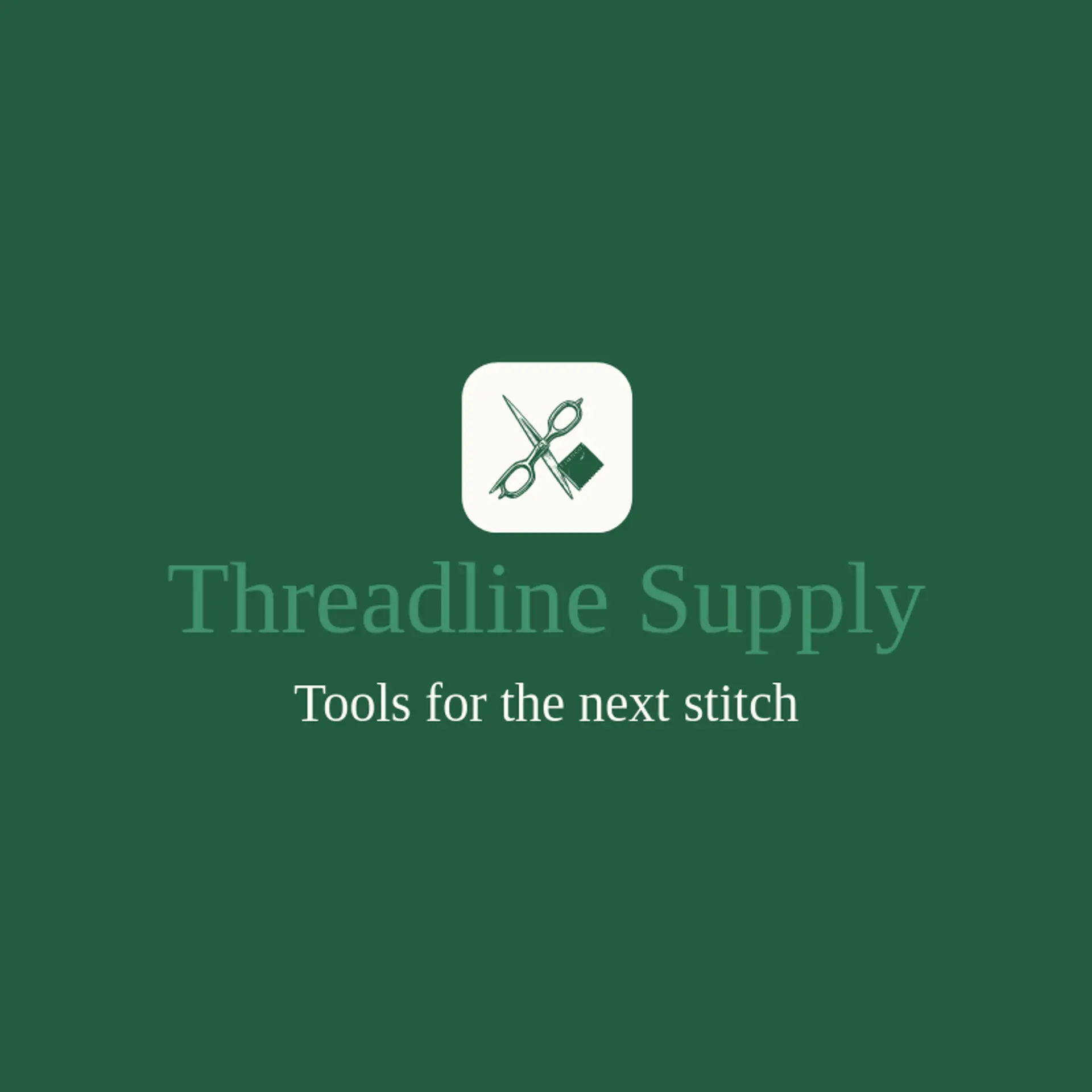 Threadline Supply logo for scissors