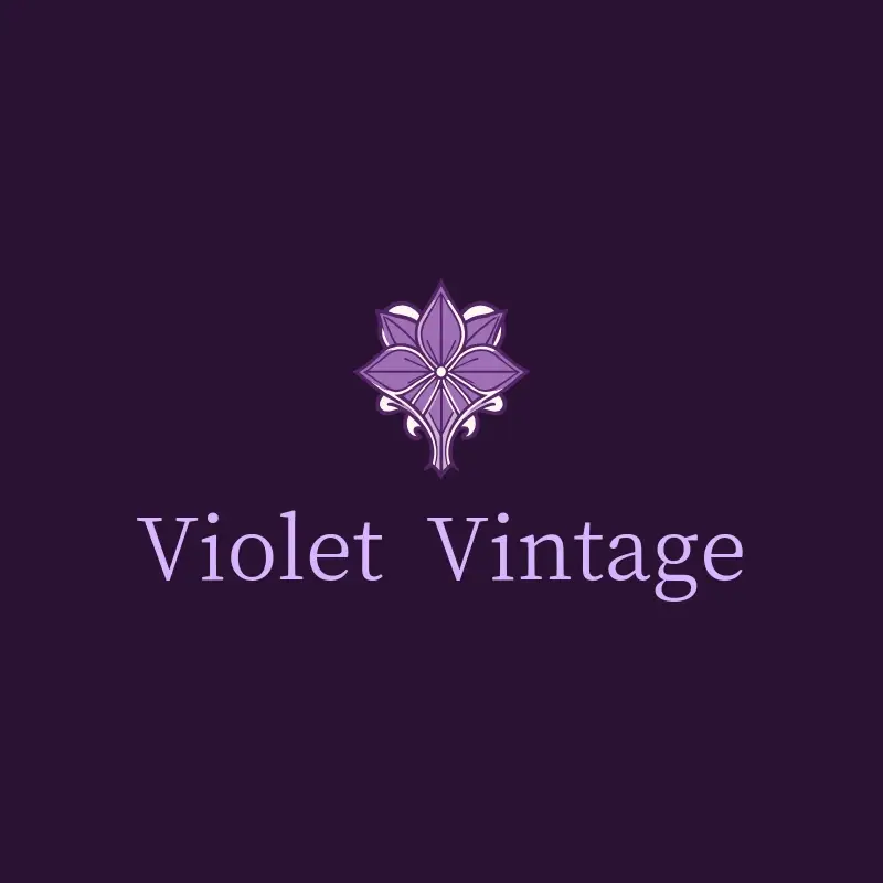 Violet Vintage logo, a vintage shop name idea
