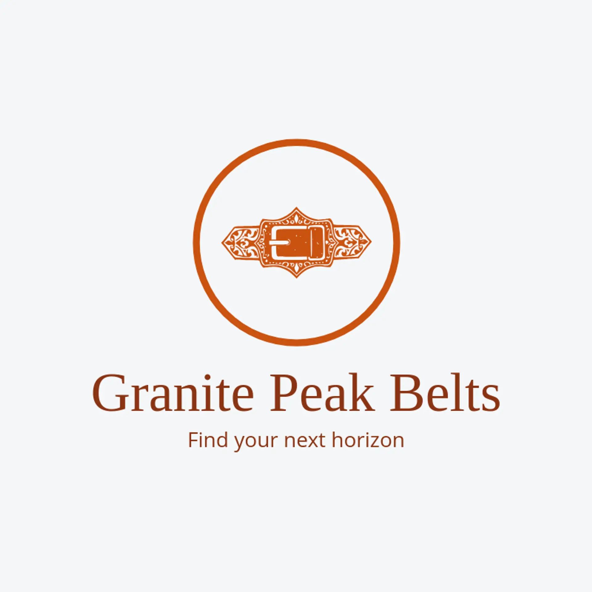 Granite Peak Belts logo for Buckle