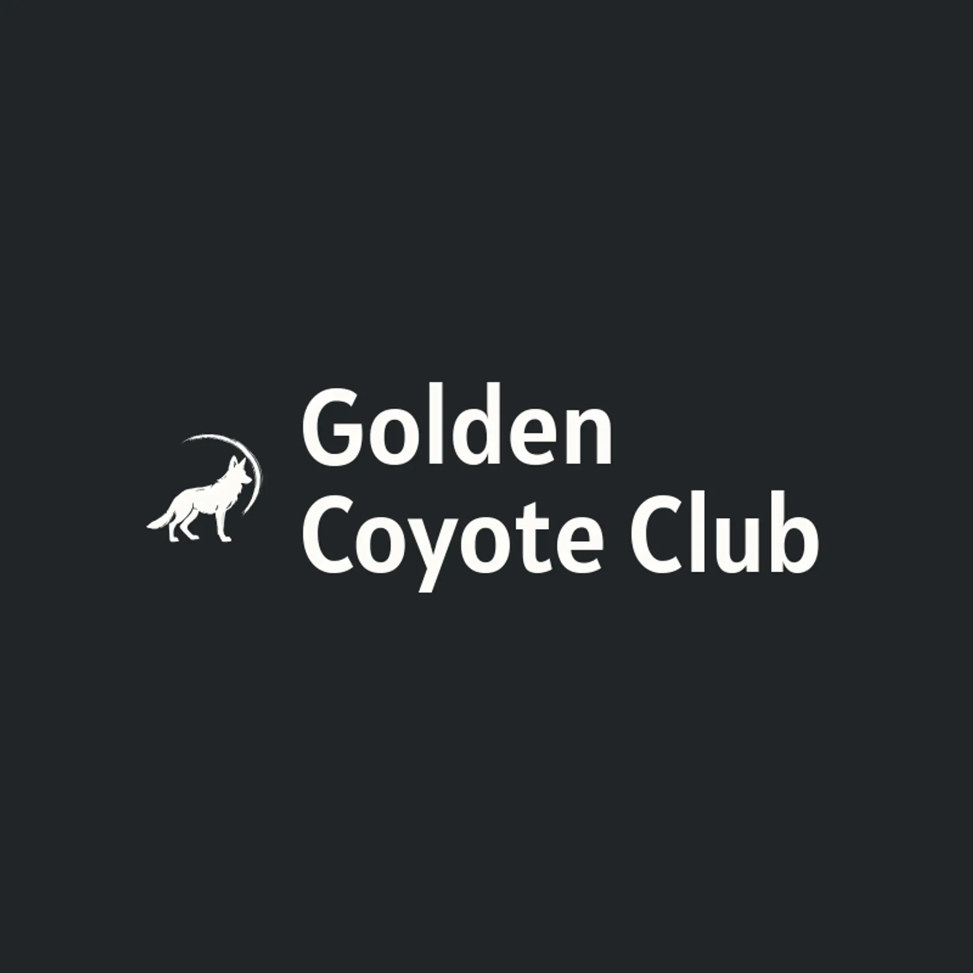 Golden Coyote Club logo for coyote