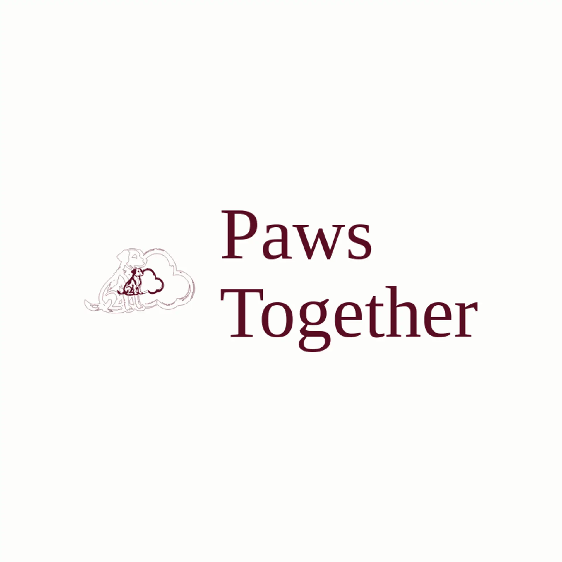 Paws Together logo for animal shelter