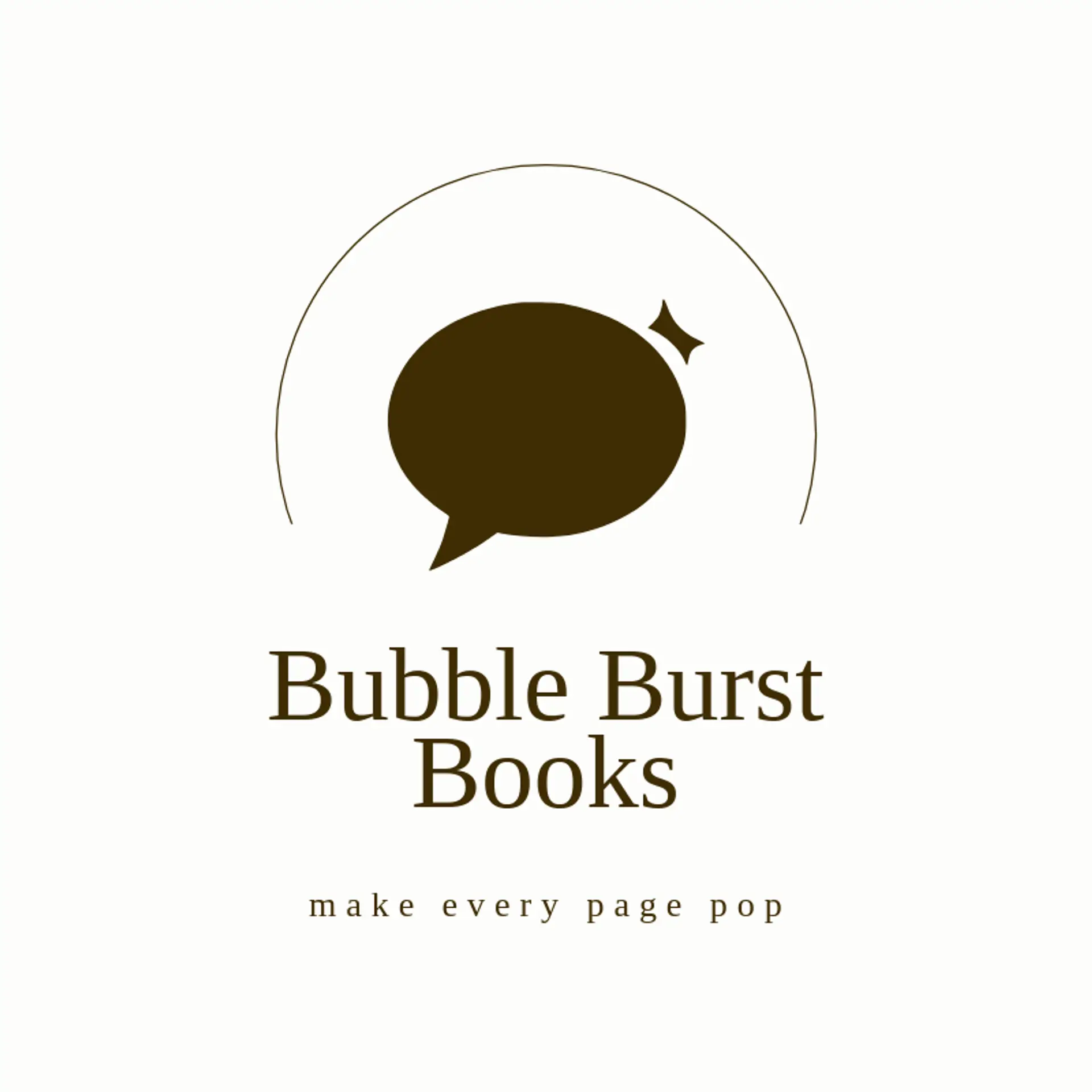Bubble Burst Books logo for comic
