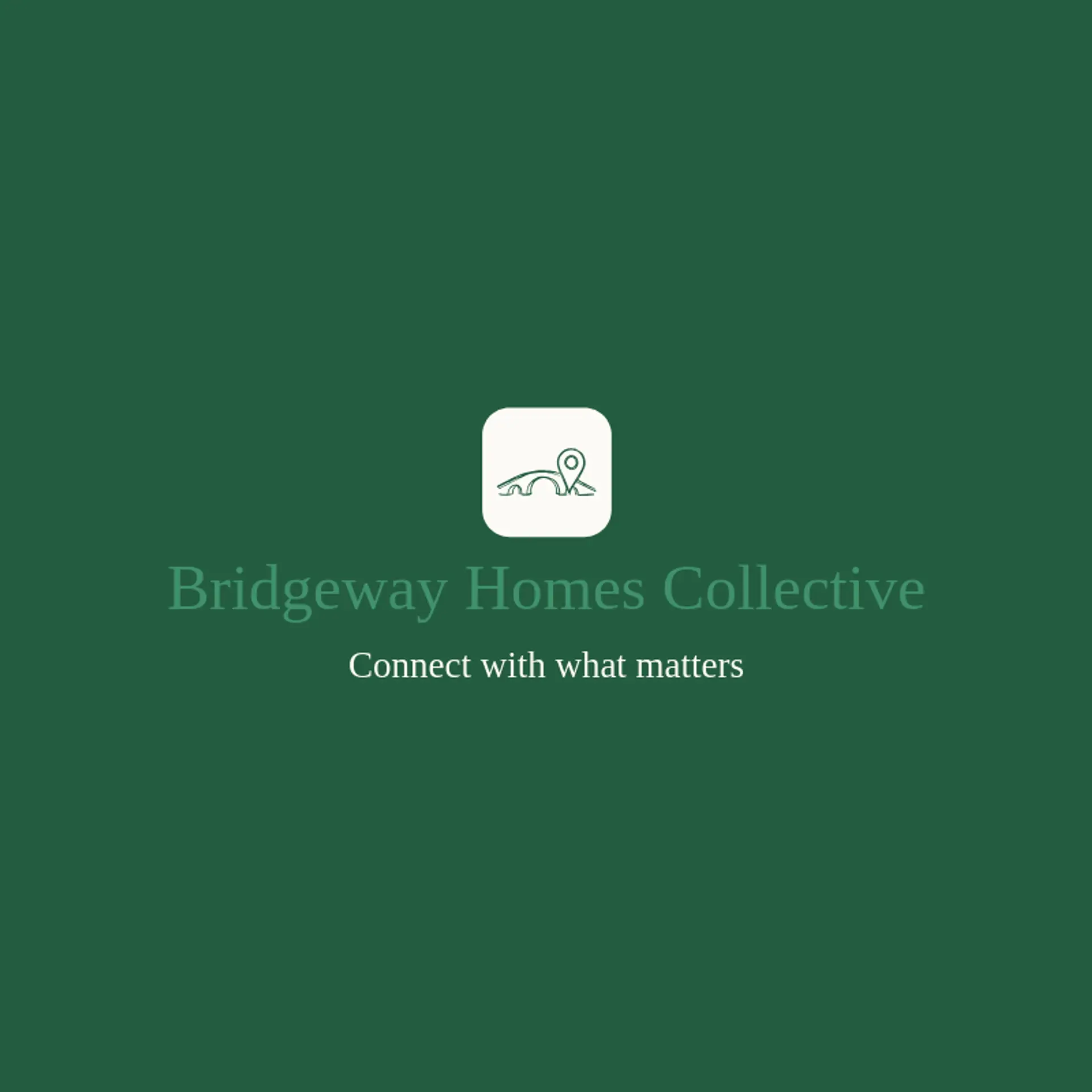 Bridgeway Homes Collective logo for realty