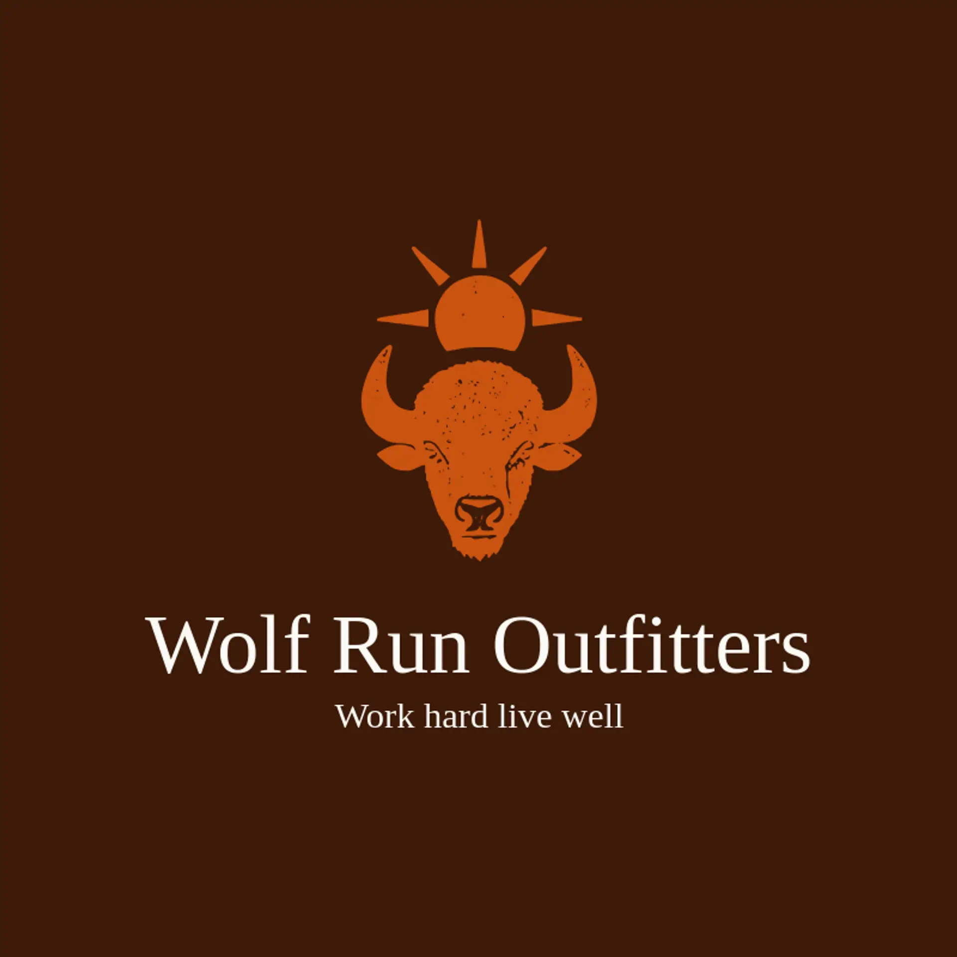 Wolf Run Outfitters logo for masculine