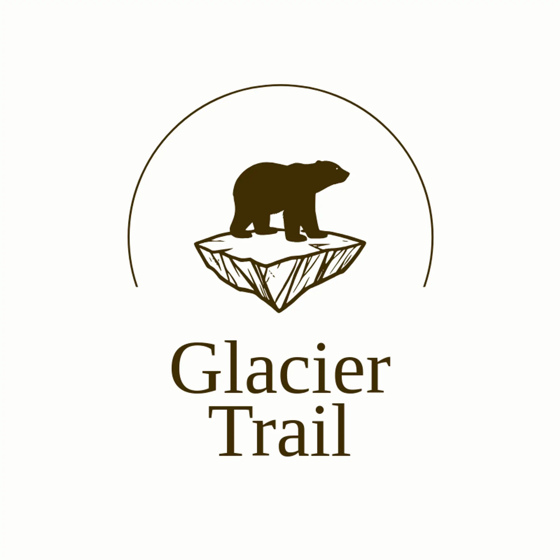 Glacier Trail logo for polar bear