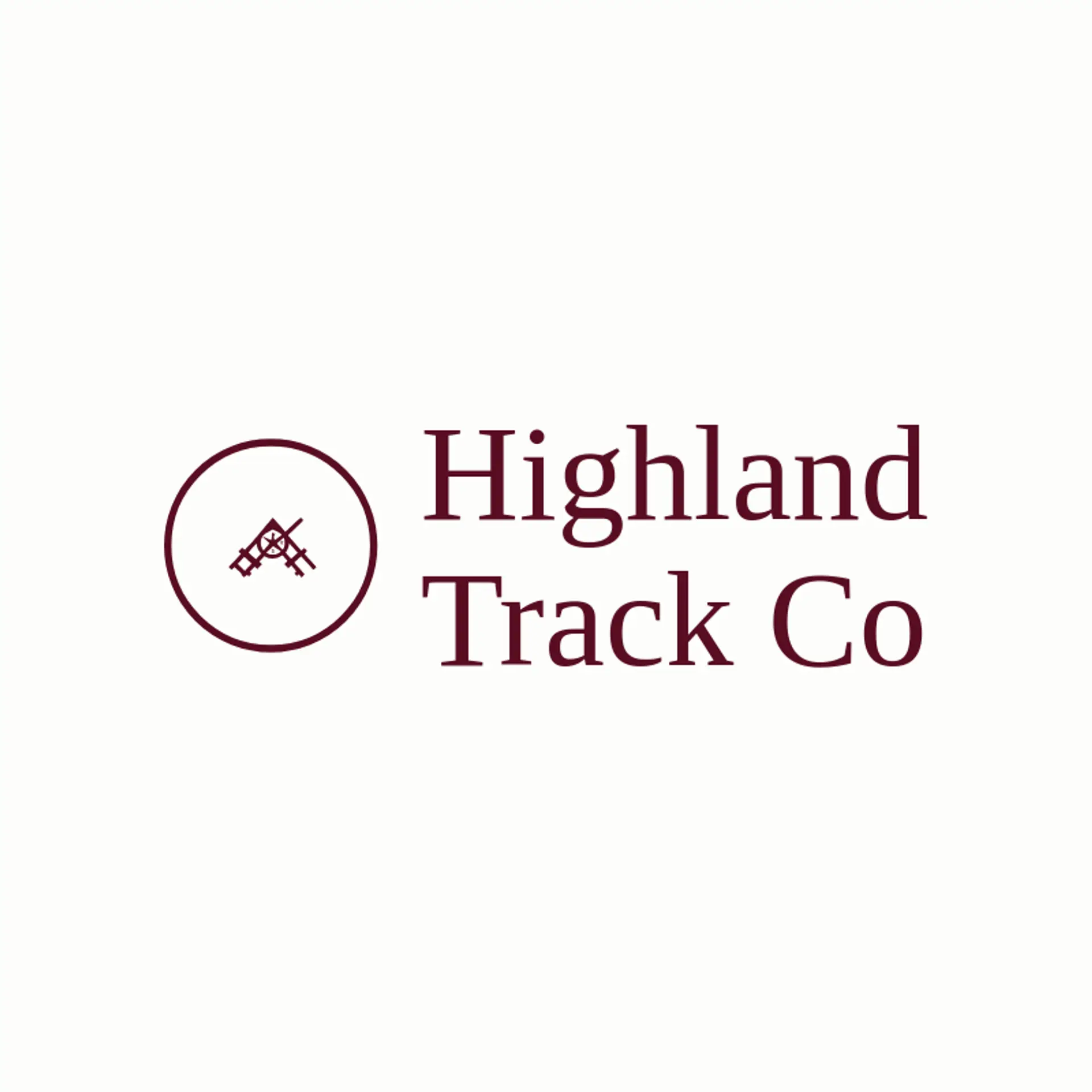 Highland Track Co logo for railroad