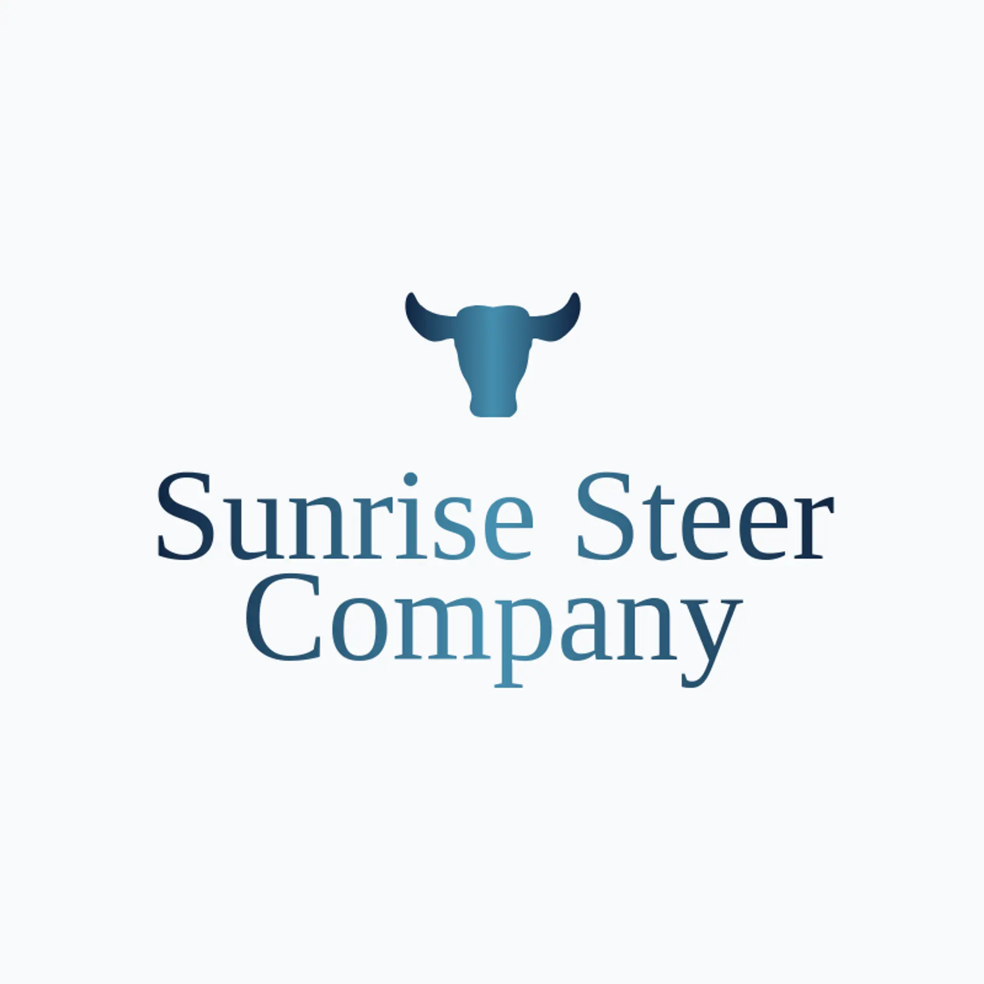 Sunrise Steer Company logo for longhorn