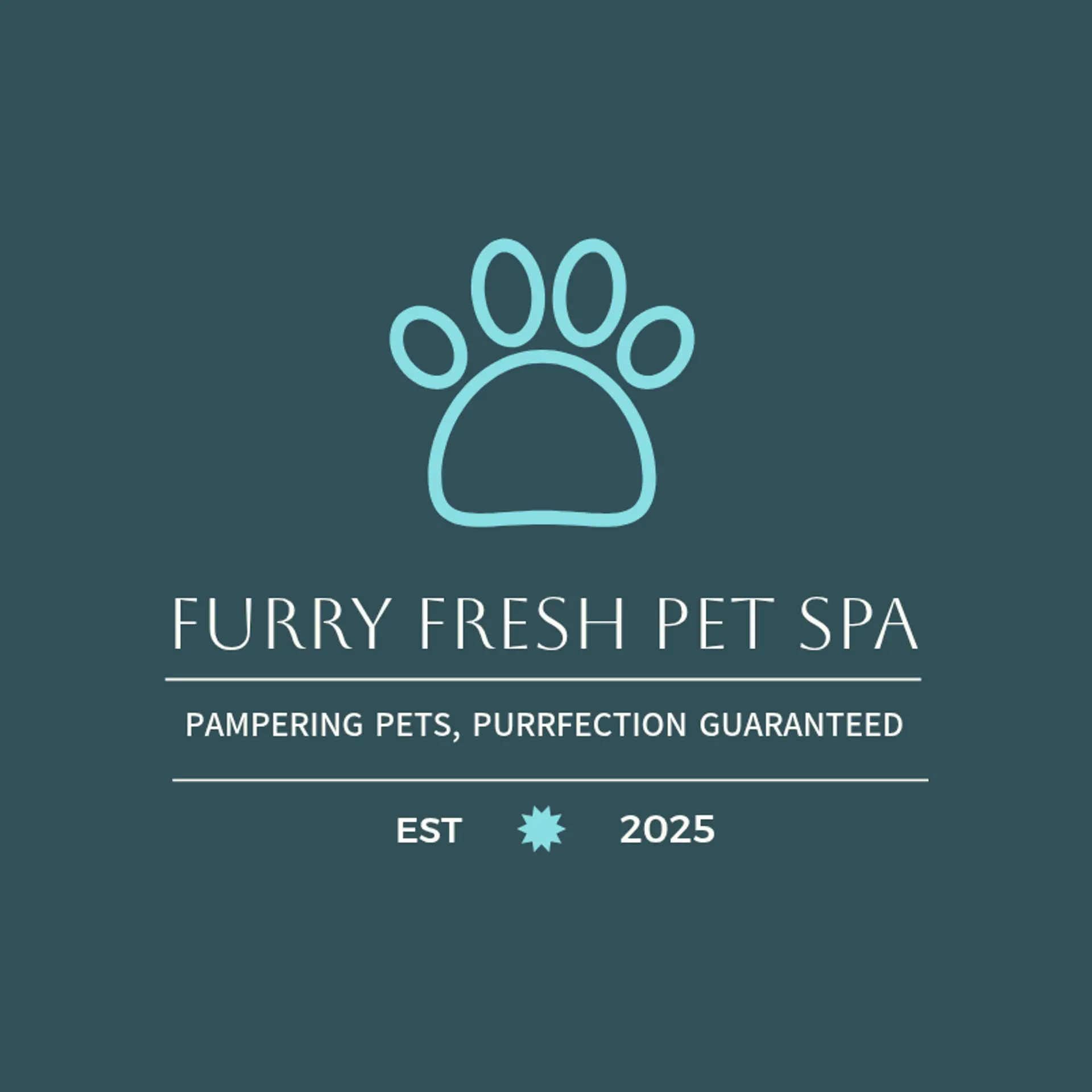Pawsitively Groomed logo for pet grooming
