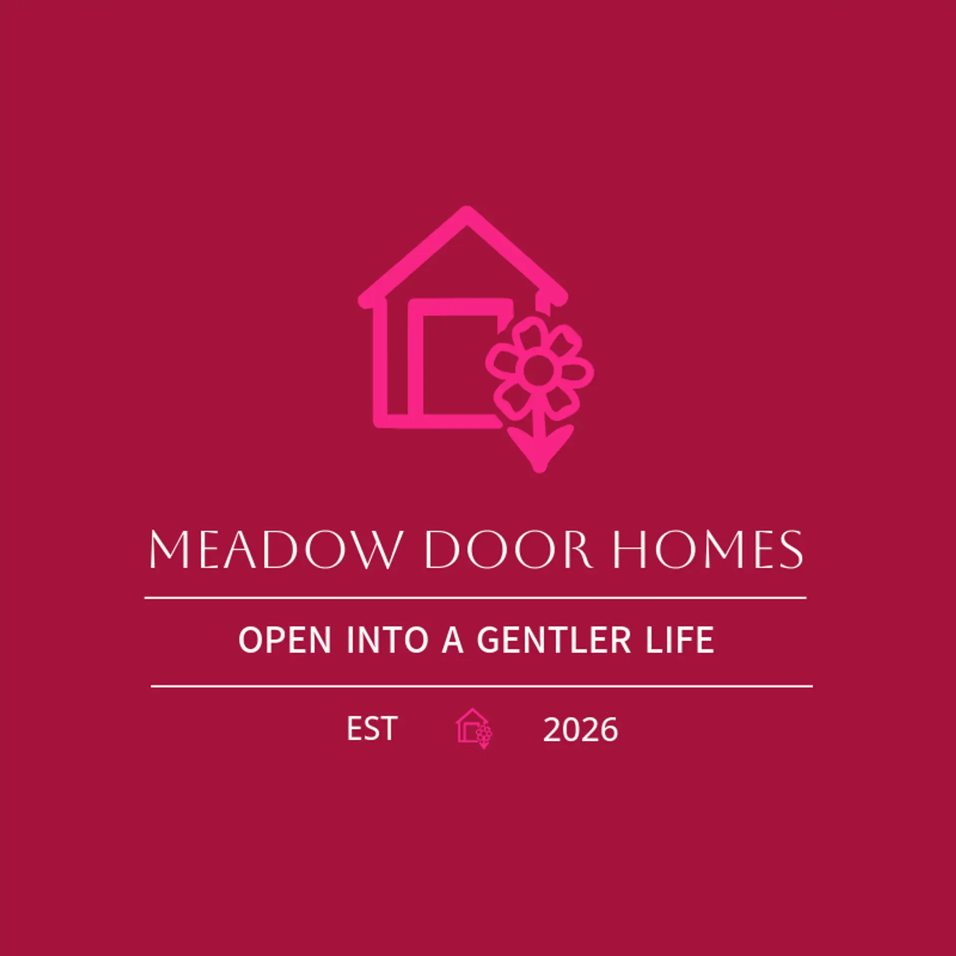 Meadow Door Homes logo for home